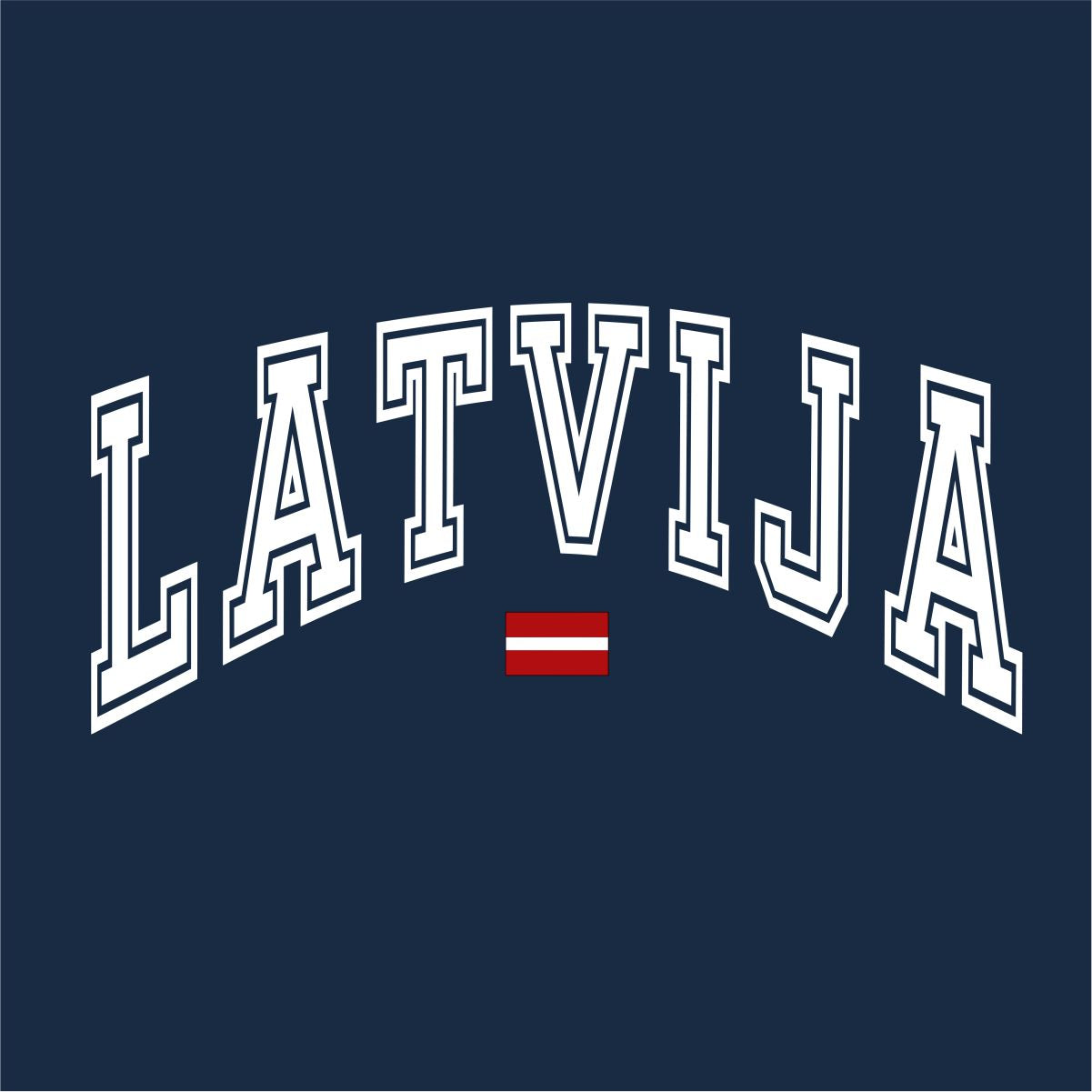 Zils UNISEX džemperis bez kapuces "Mana valsts"