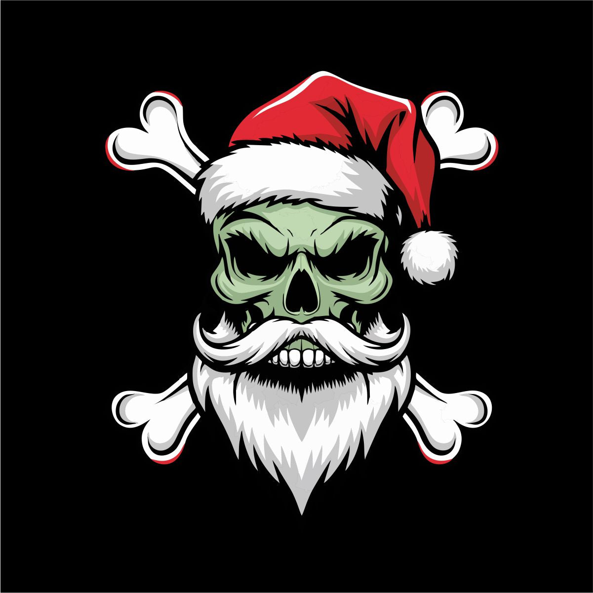 Must UNISEX pusaer ilma kapuutsita "Jõulukolju"