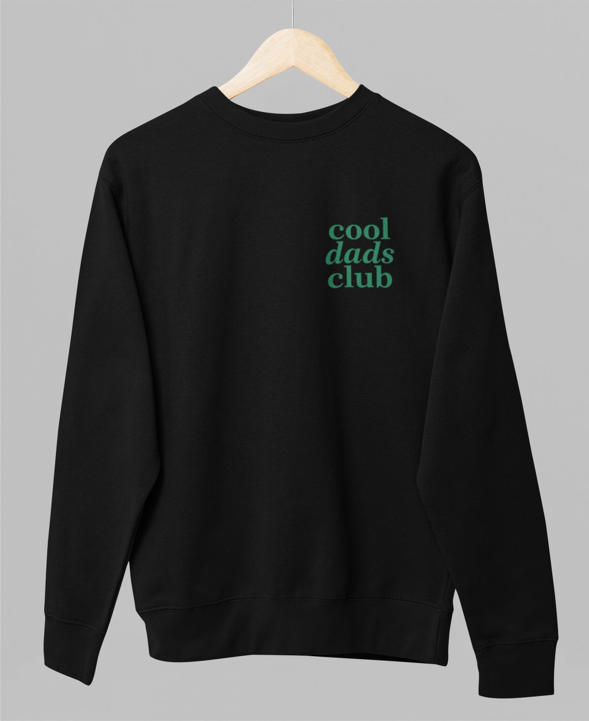 Black unisex sweatshirt "Cool dads club"