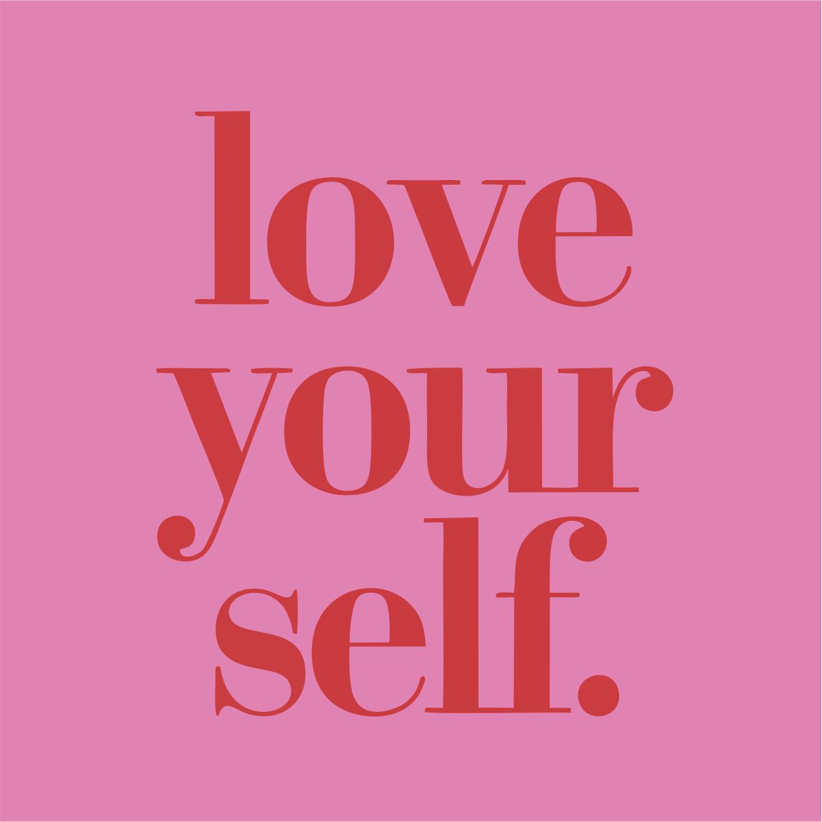 Rosa UNISEX T-Shirts „Love yourself“