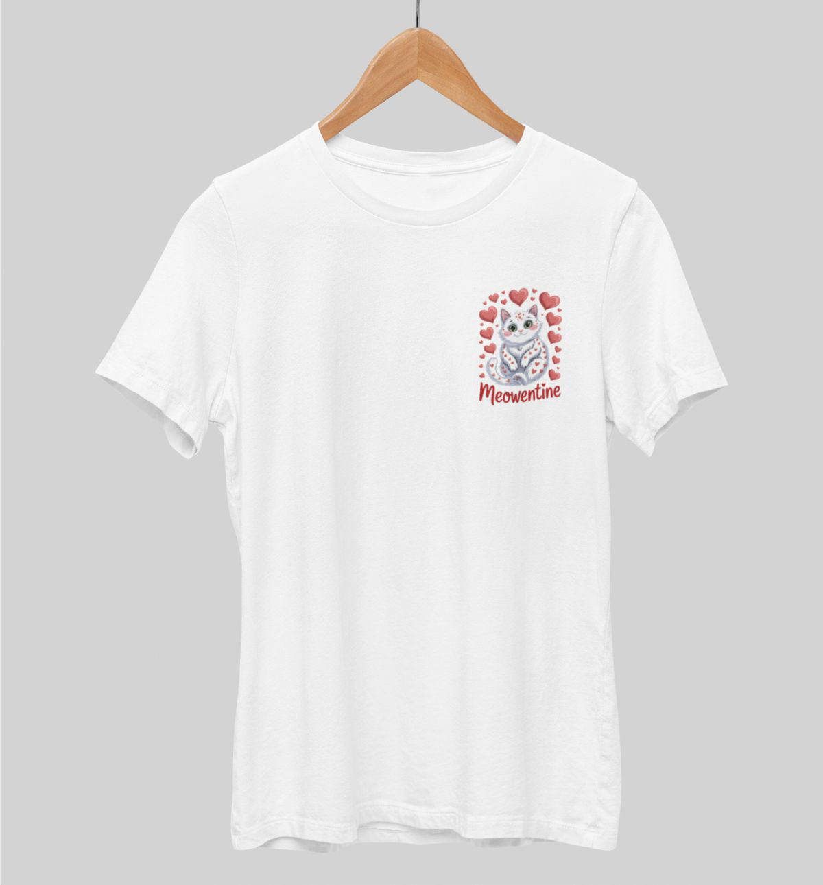 Weiße UNISEX T-Shirts Meowentine