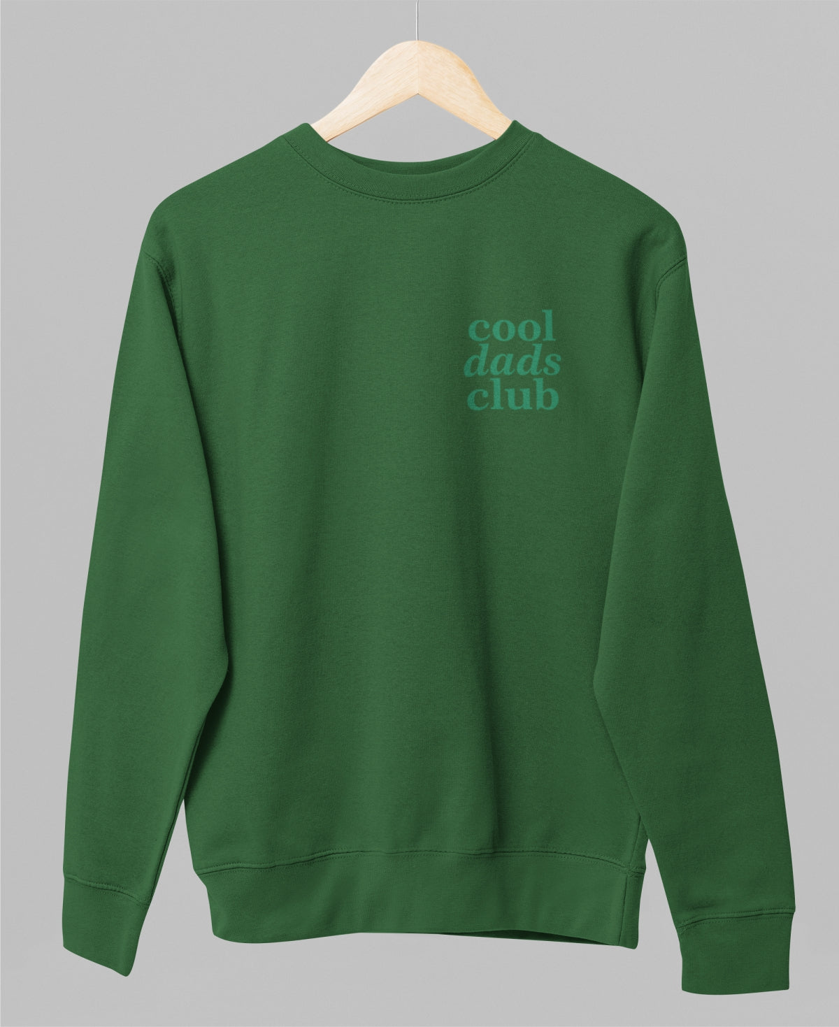 Bottle green unisex sweatshirt "Cool dads club"