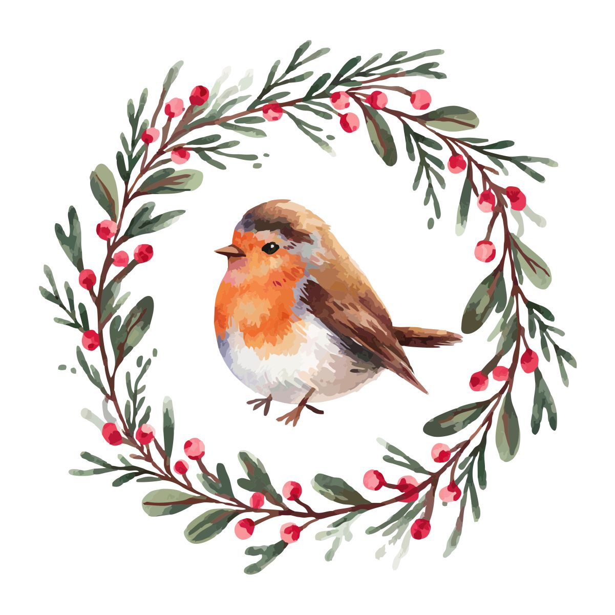 Balti UNISEX krekli "Ziemassvētku putniņš"