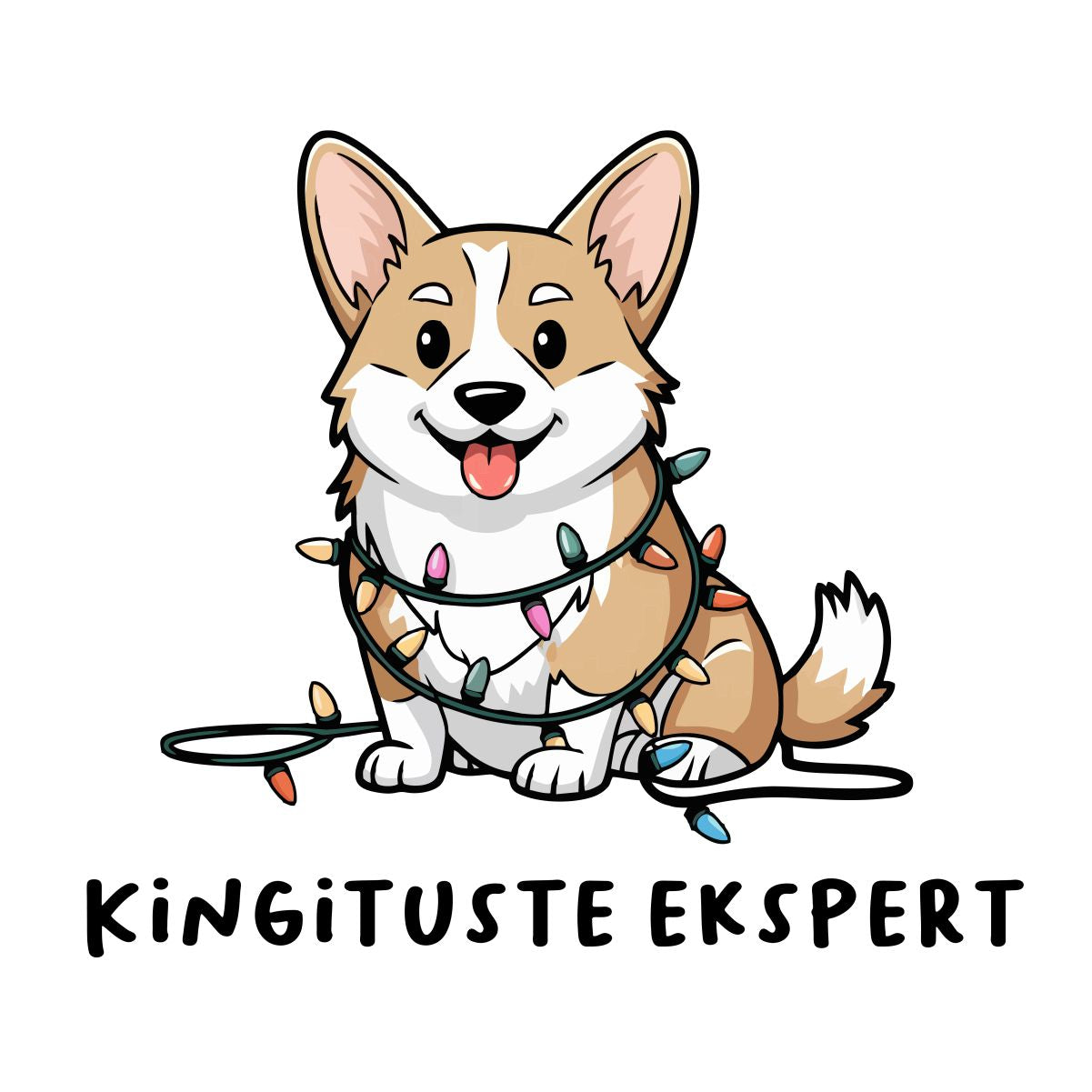 Valge UNISEX pusaer ilma kapuutsita "Kingituste ekspert"