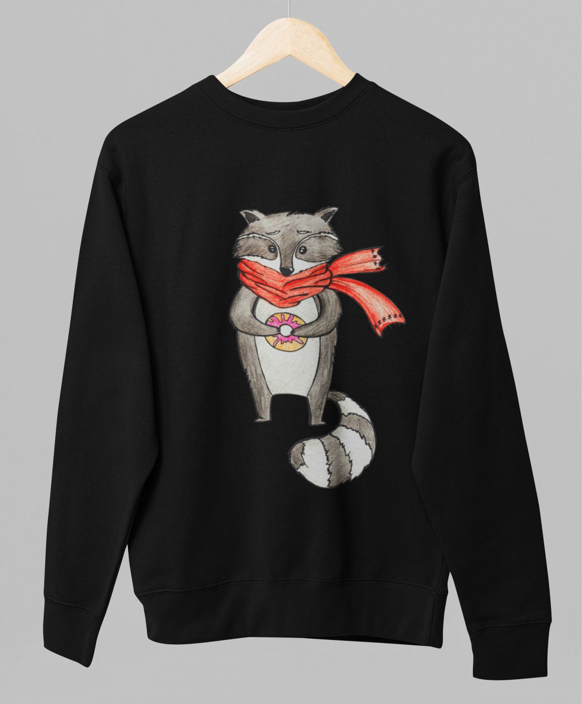 Must UNISEX dressipluus ilma kapuutsita "Mäger"