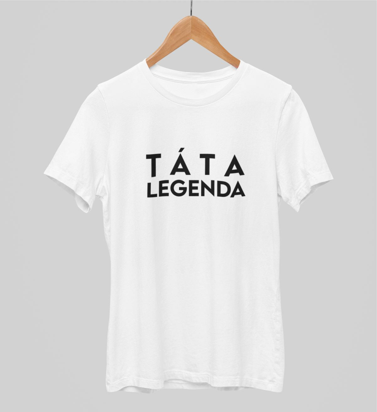Bílé UNISEX tričko "Táta legenda"
