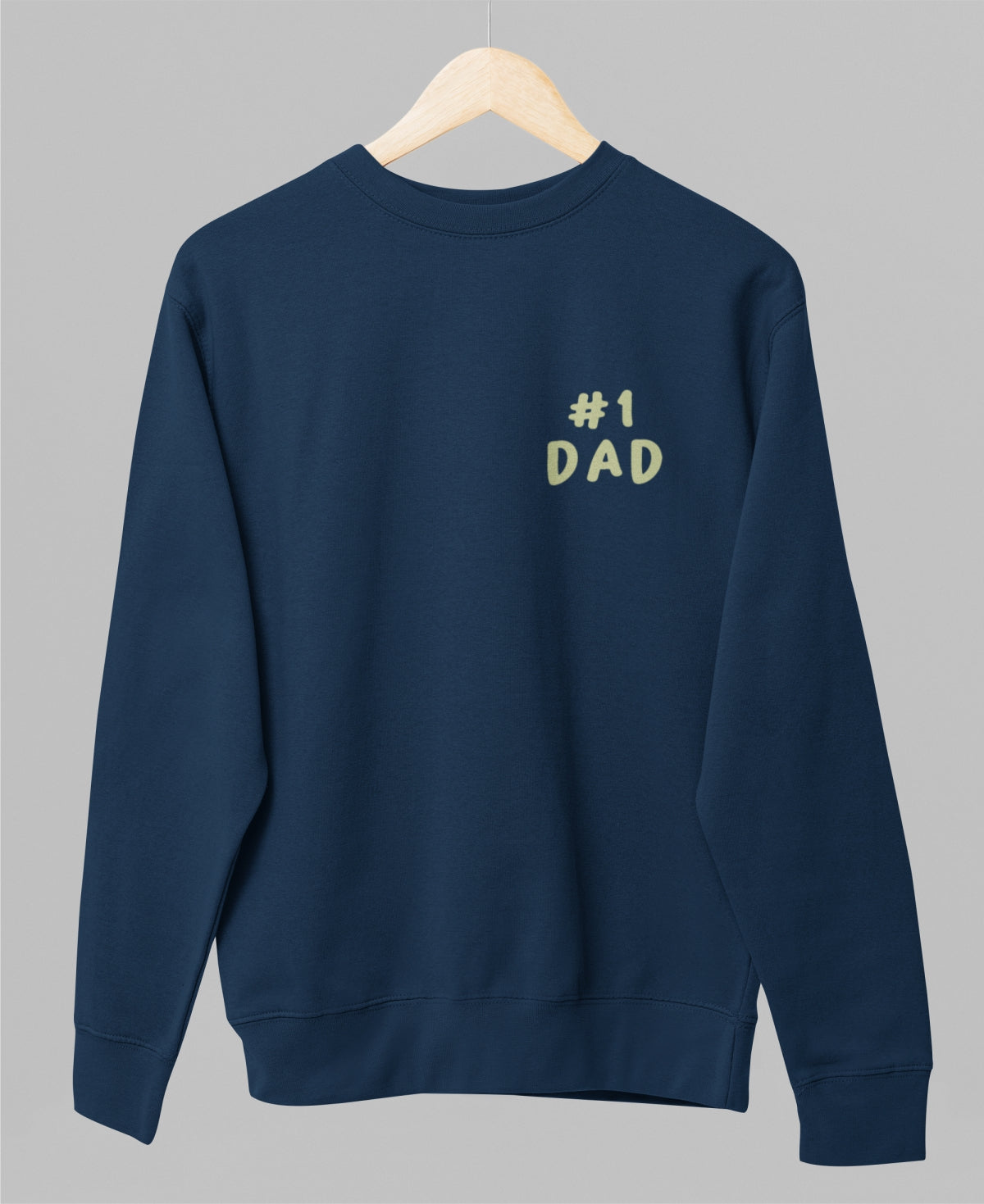 Navy unisex sweatshirt "Number one"