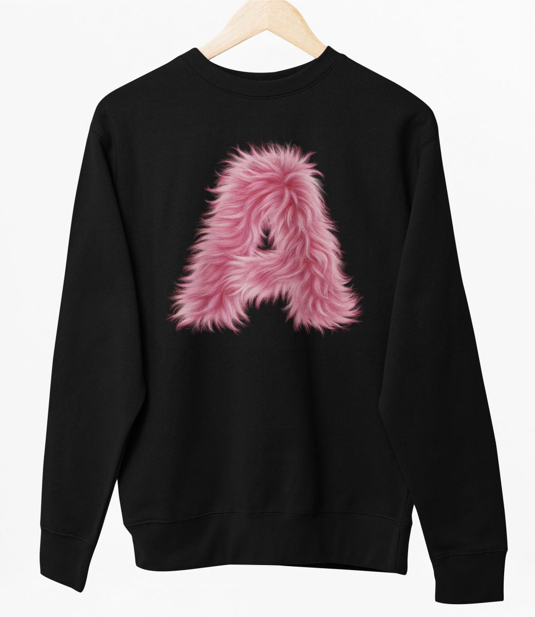 Čierny UNISEX pulóver „Písmeno A“