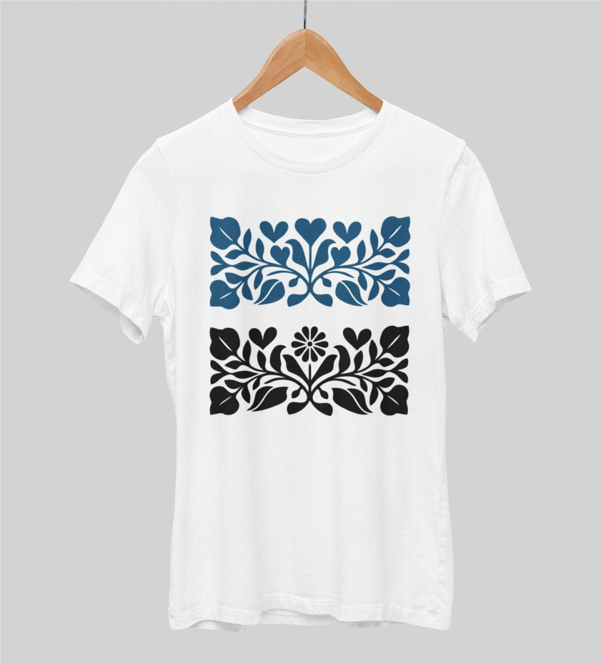 Valged UNISEX T-särgid "Eesti mustrid"