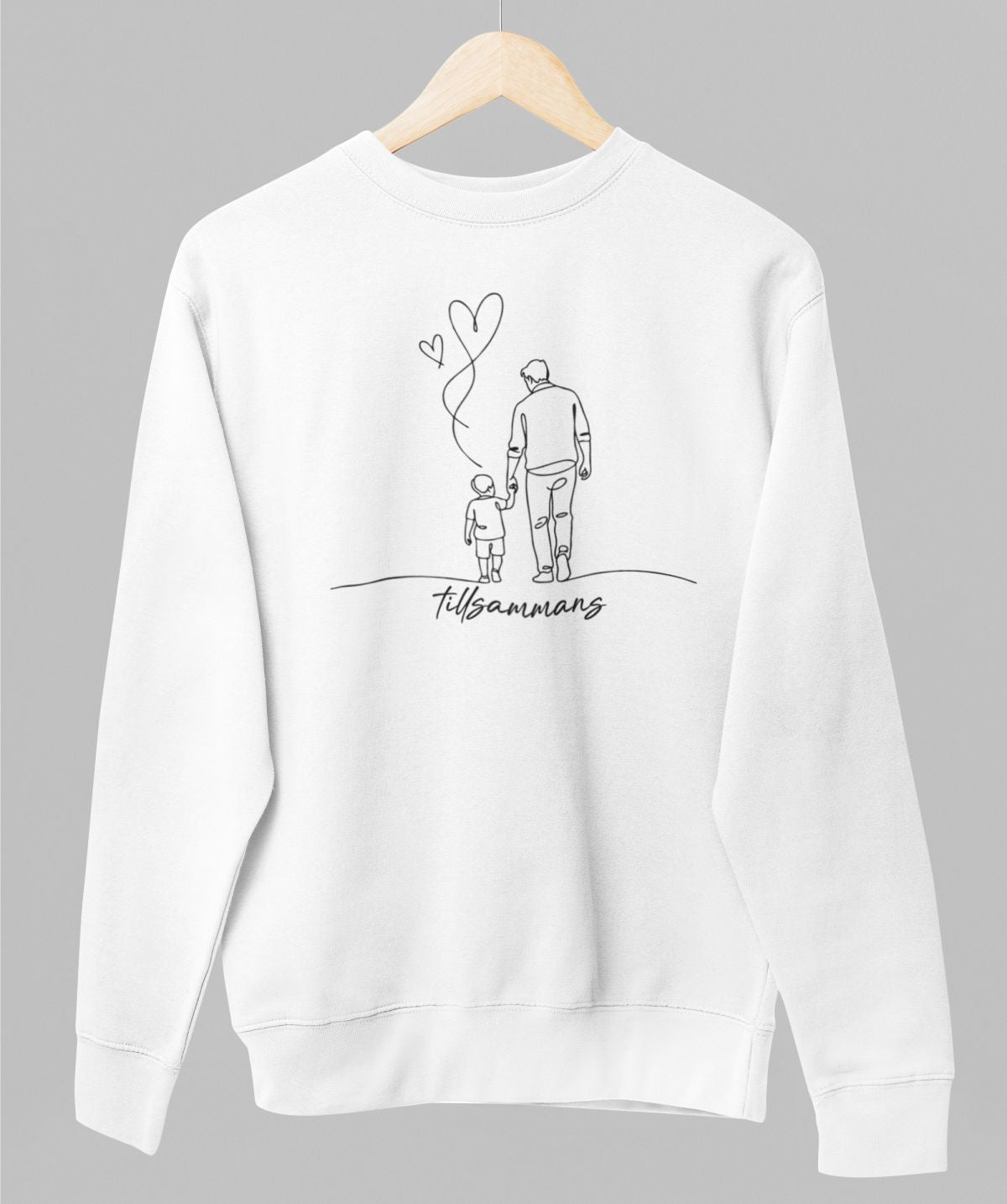 Vit UNISEX tröja “Tillsammans”