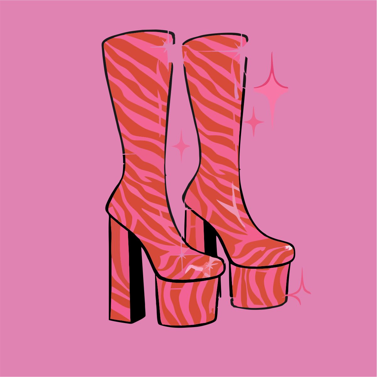 Rosa UNISEX T-Shirts „Buciki“