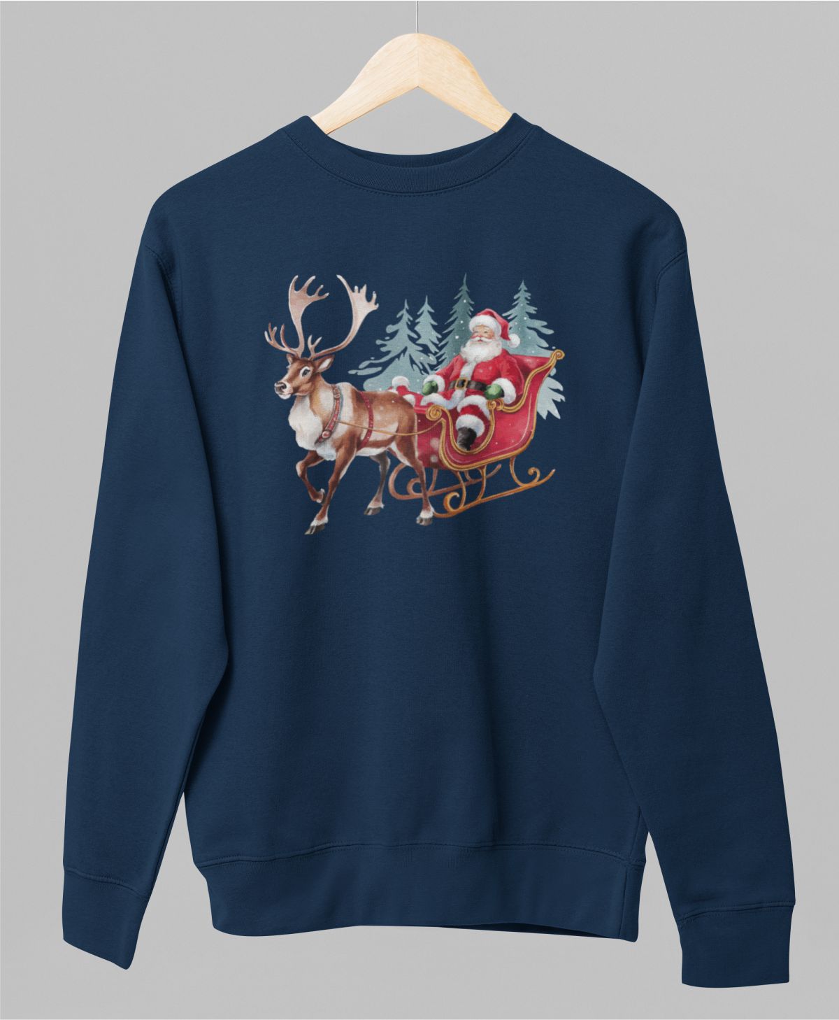 Sinine UNISEX pusaer ilma kapuutsita "Jõulumuinasjutt"