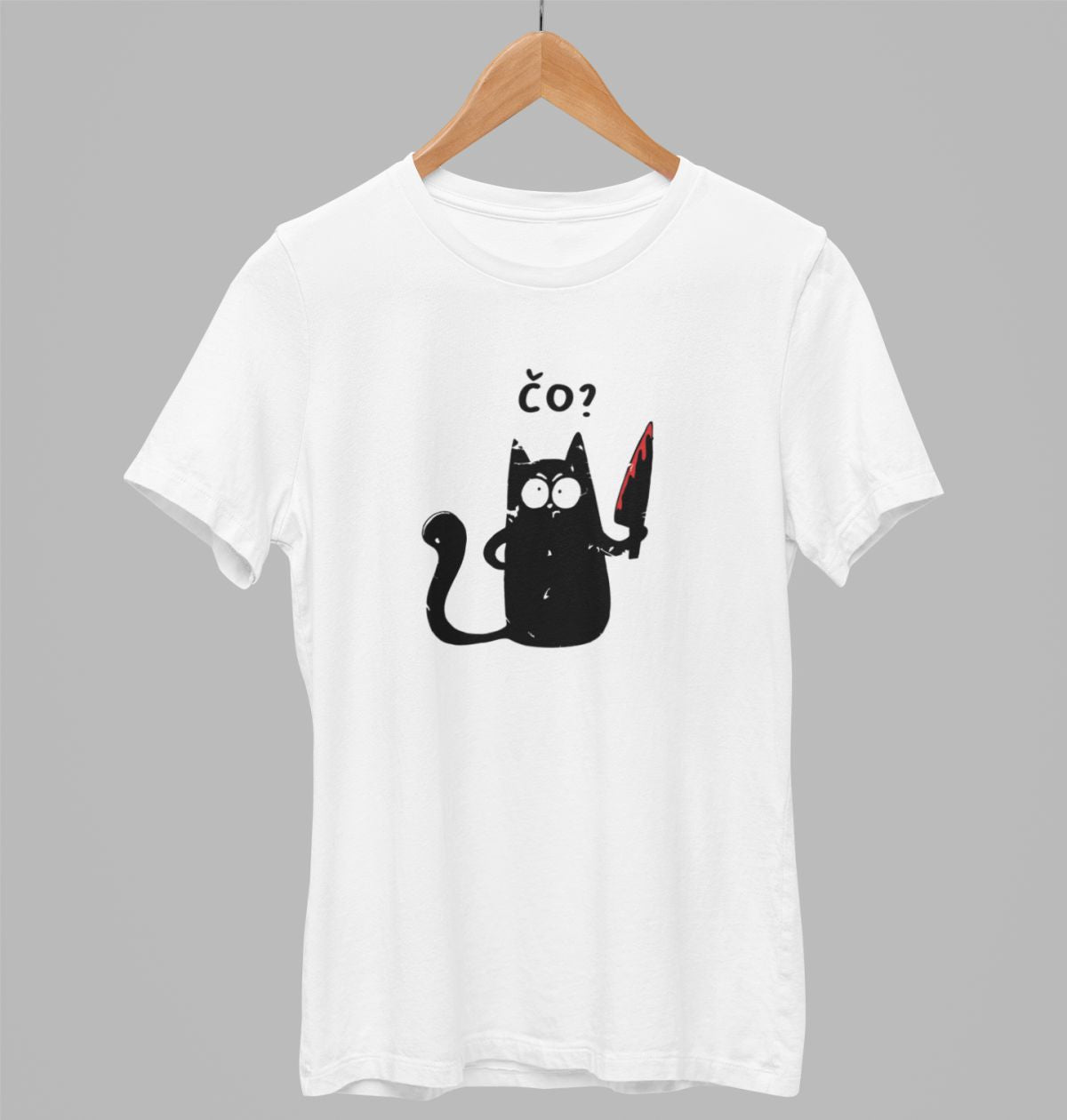 Biele UNISEX tričko „Čo?“