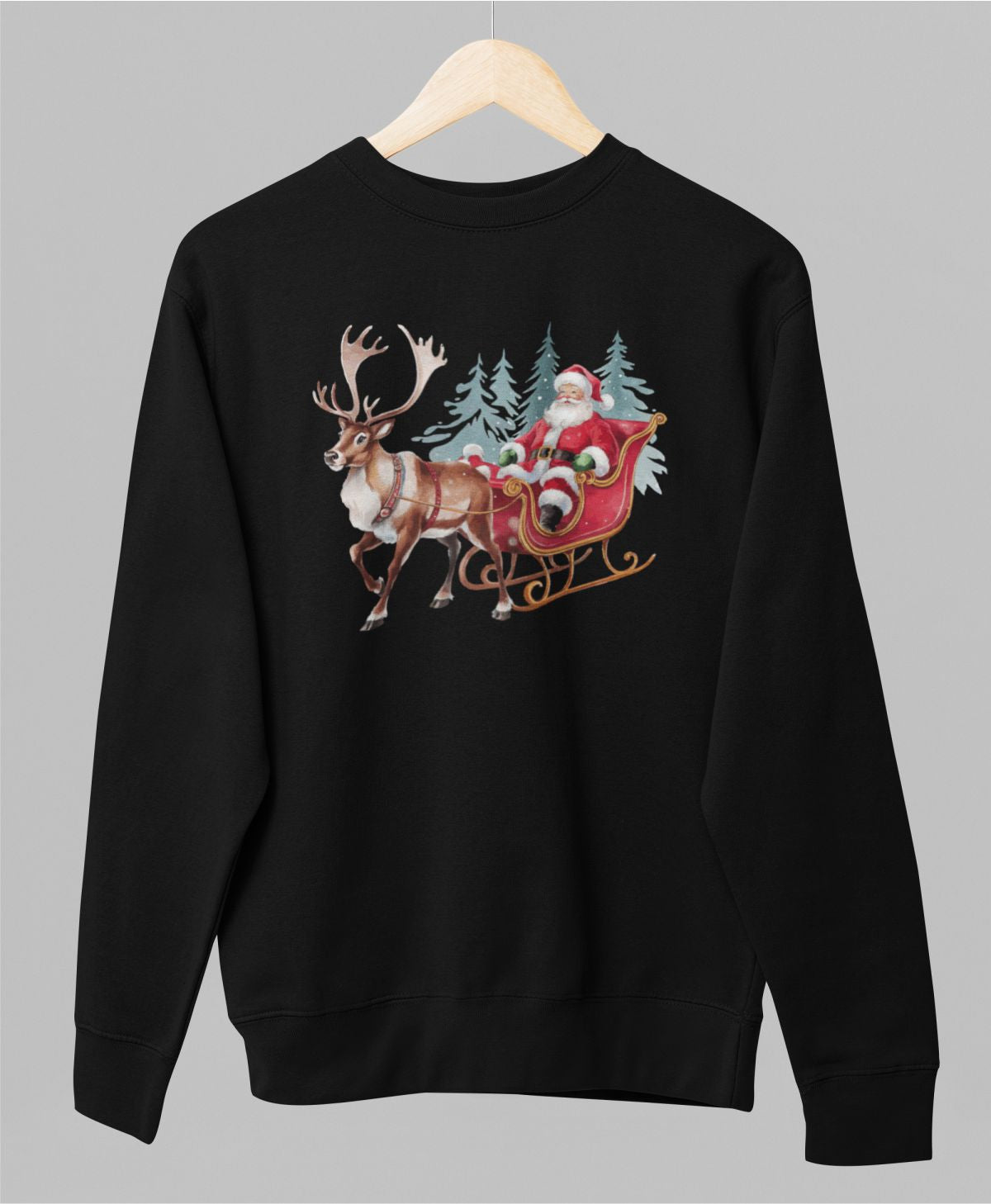 Must UNISEX pusaer ilma kapuutsita "Jõulumuinasjutt"