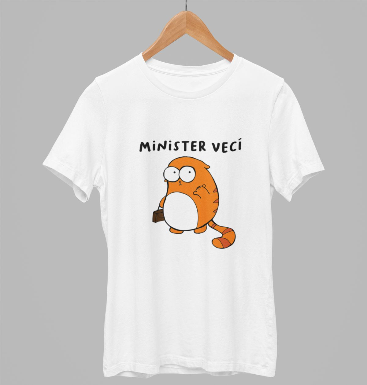 Biele UNISEX tričko „Minister vecí“