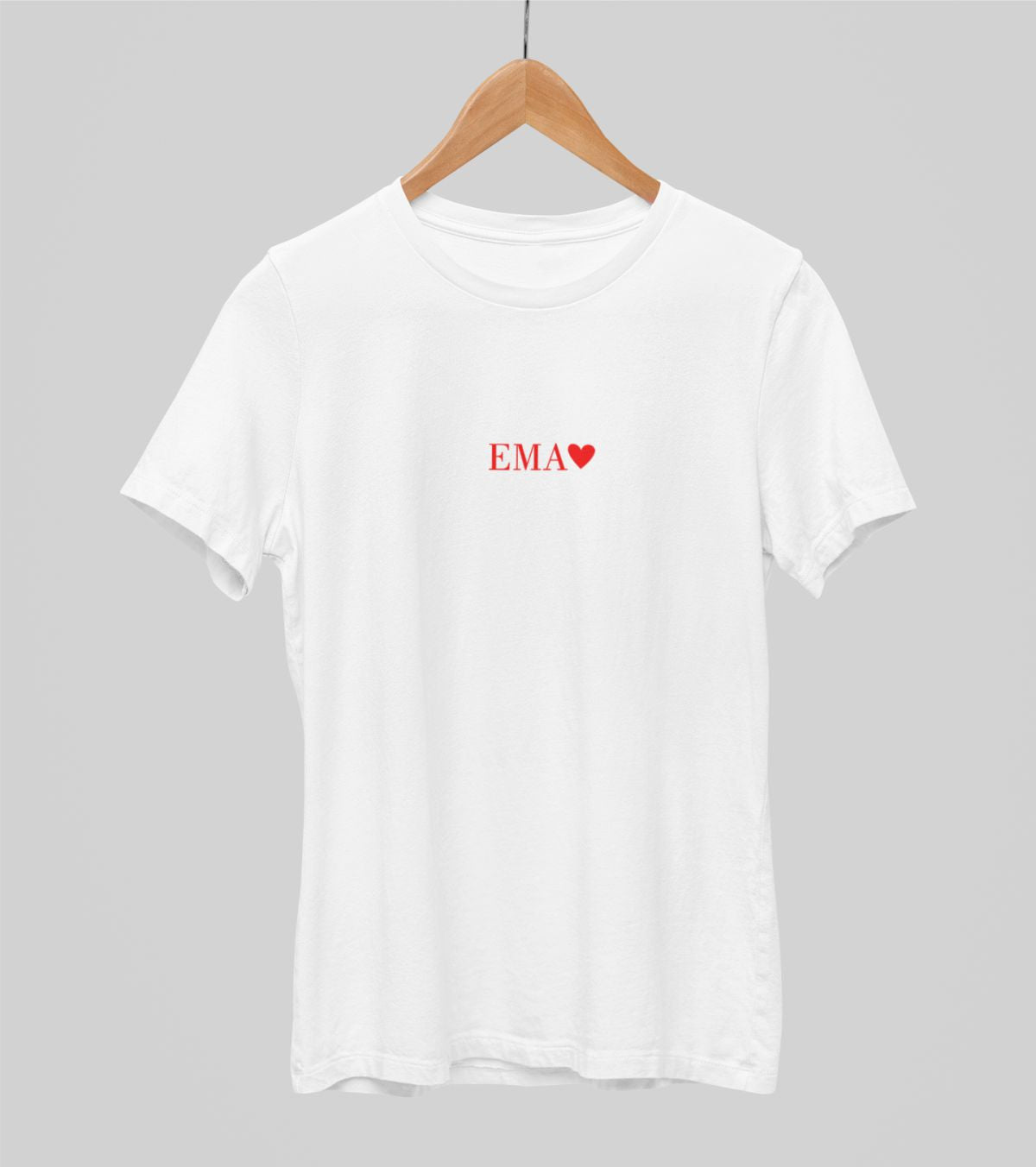 Valged UNISEX T-särgid "Ema südamega"