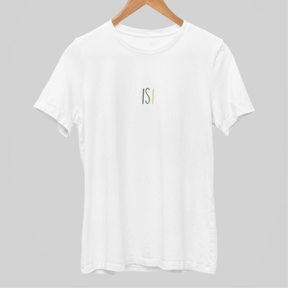 Valkoiset unisex T-paidat "Isi"