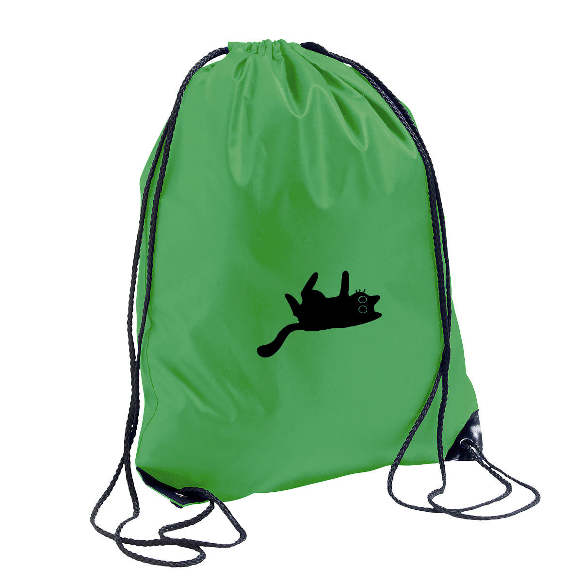 Zaļa sporta mugursoma "Kaķītis"