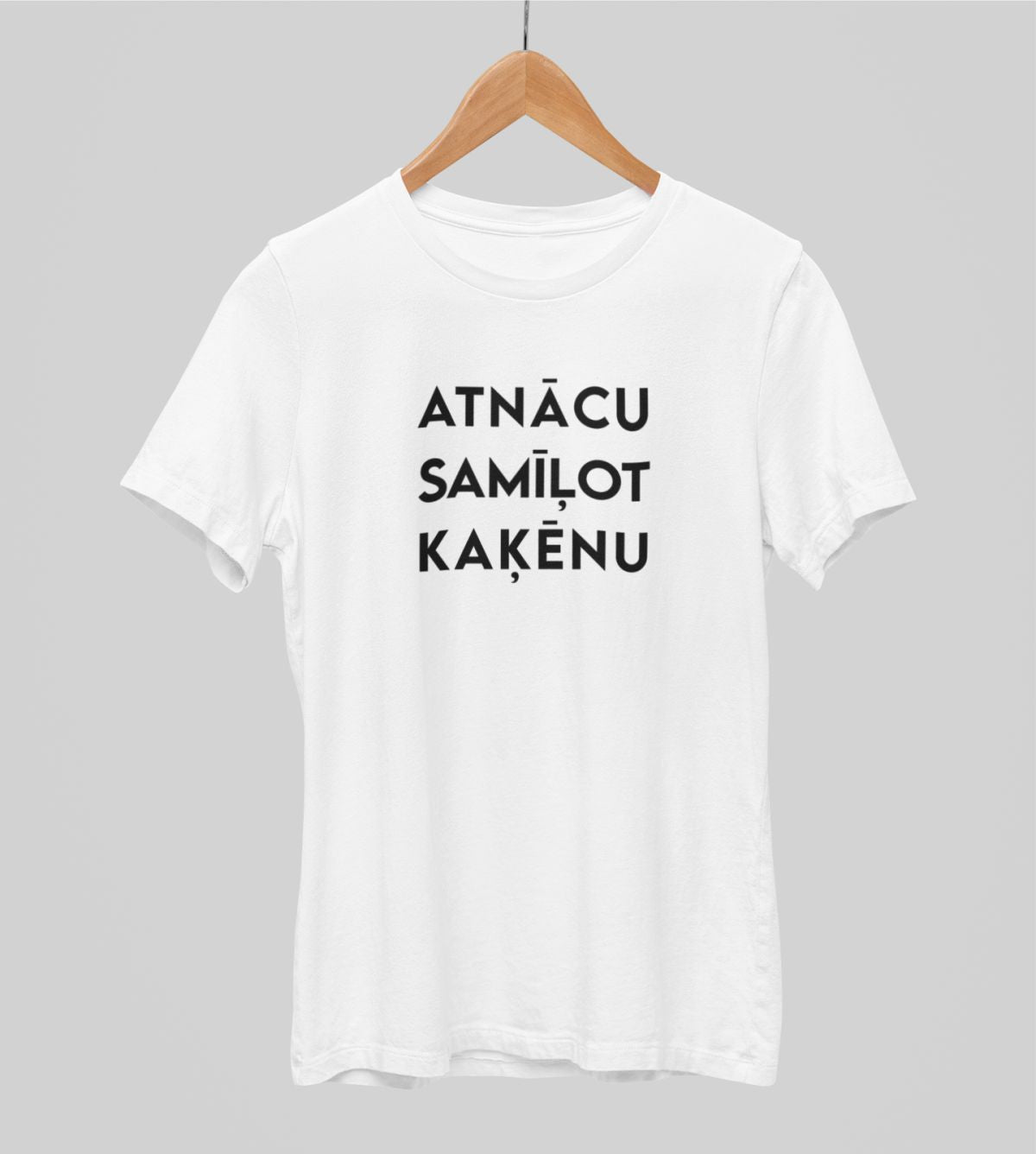 Balti UNISEX krekli "Atnācu samīļot kaķēnu"