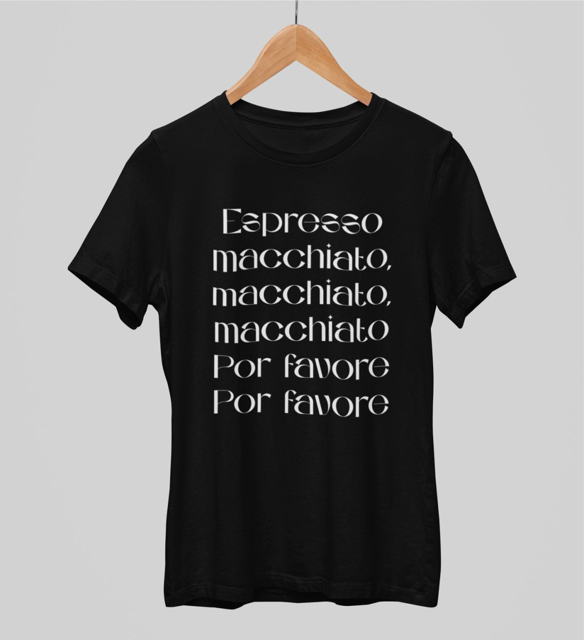 Schwarzes UNISEX T-Shirt Espresso