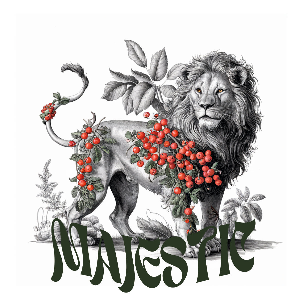 Biele UNISEX tričká s potlačou na chrbte „Majestátne“