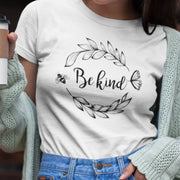 Weißes T-Shirt Sei freundlich