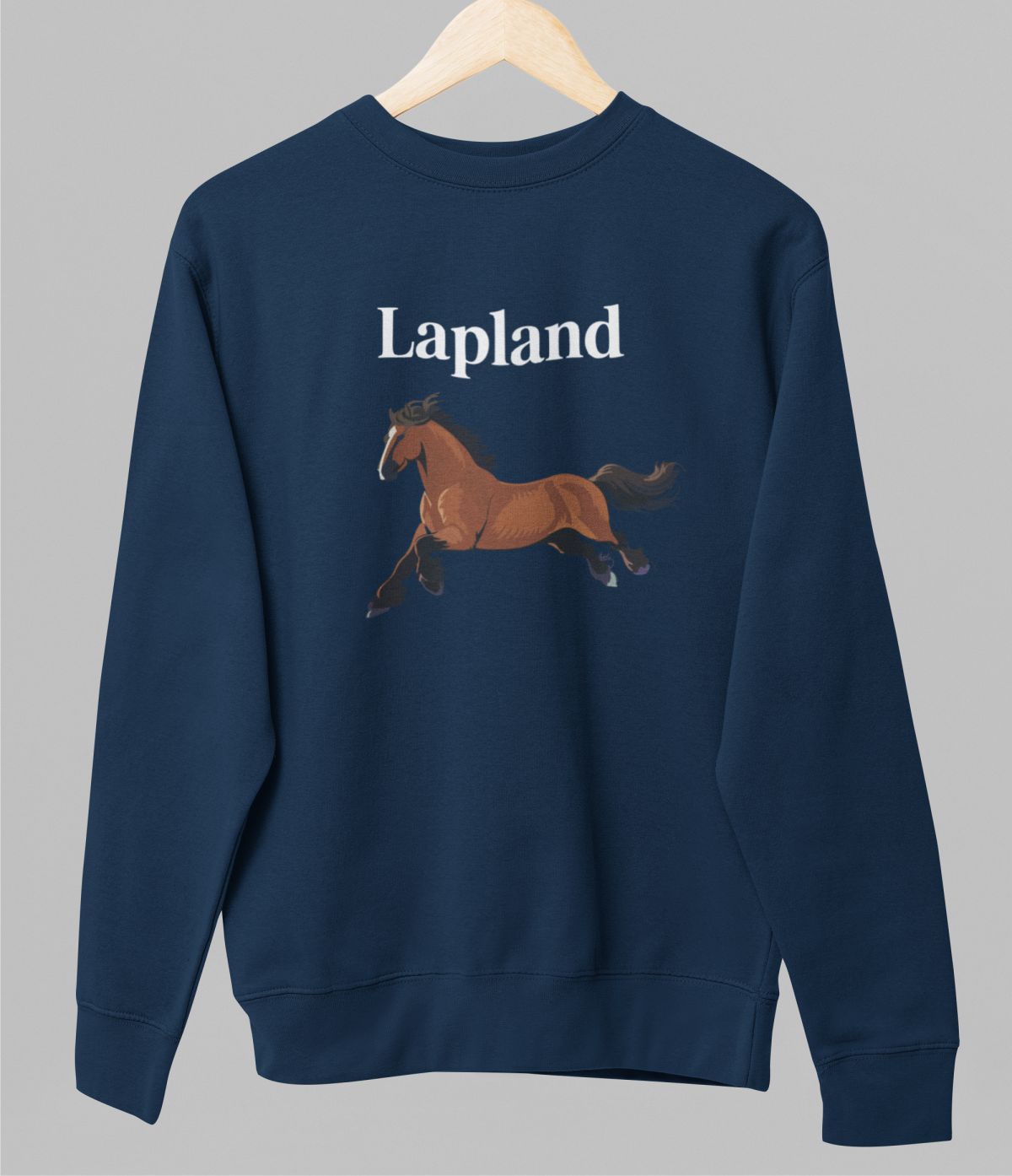 Sininen unisex collegepaita "Lapland"
