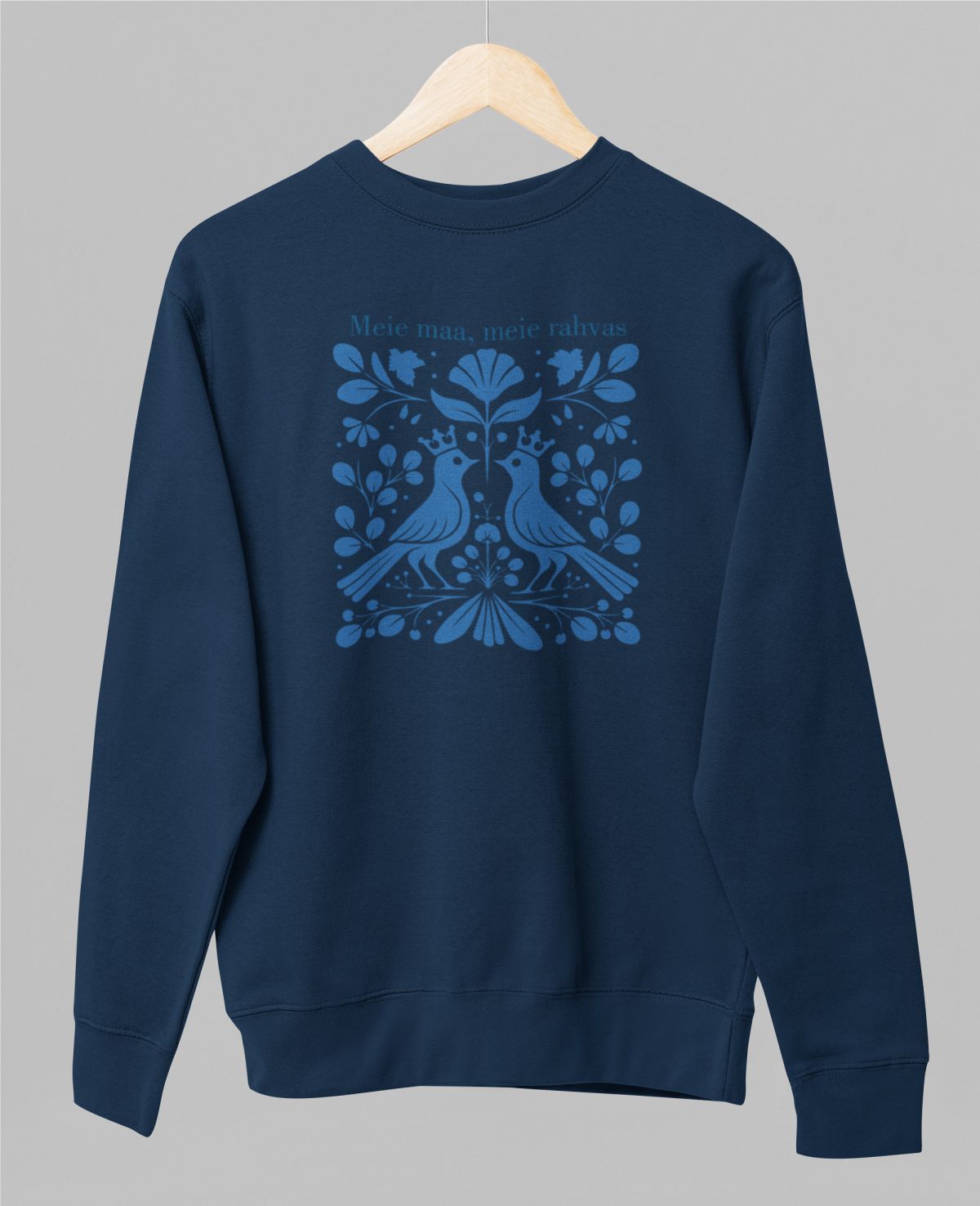 Sinine pusaer ilma kapuutsita "Meie maa, meie rahvas"