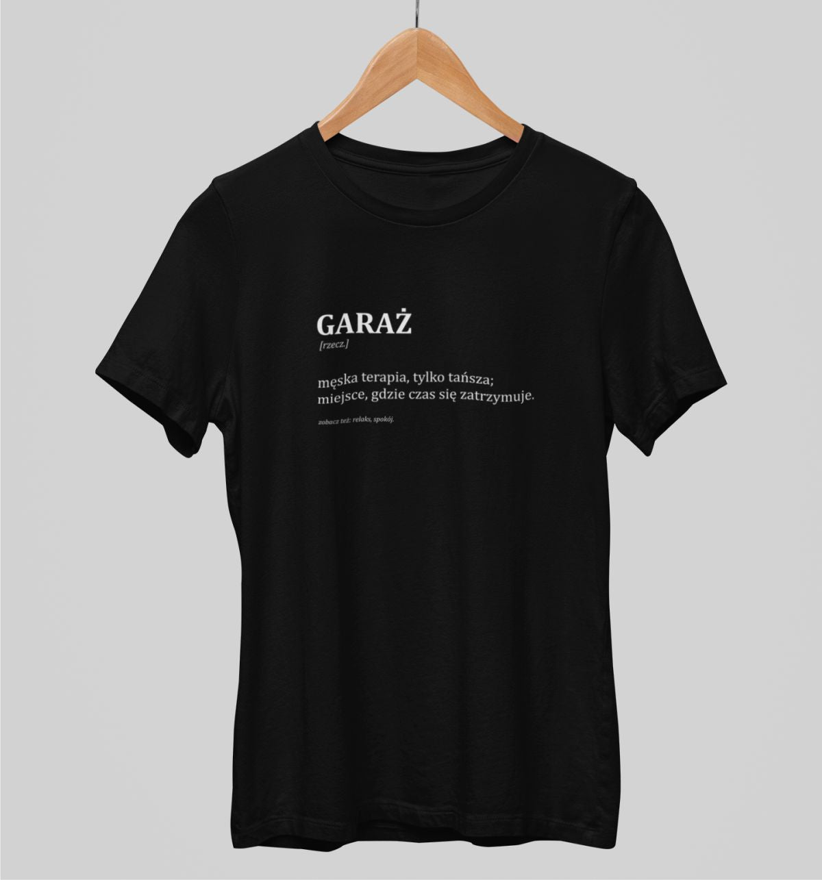 Svart UNISEX T-shirt GARAŻ