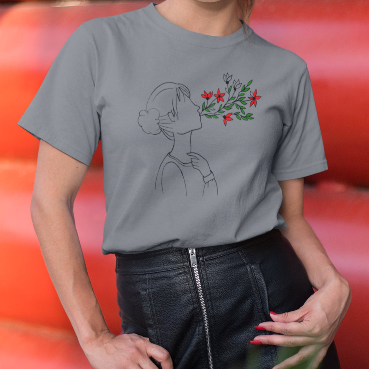 Sivomelírované UNISEX tričko „Dýchanie“