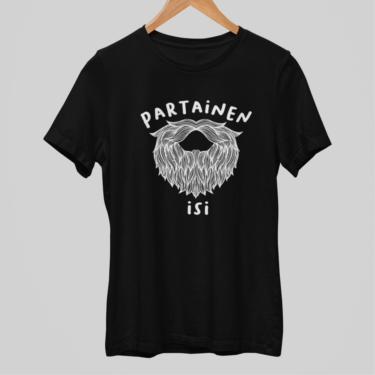 Mustat unisex T-paidat "Partainen isi"