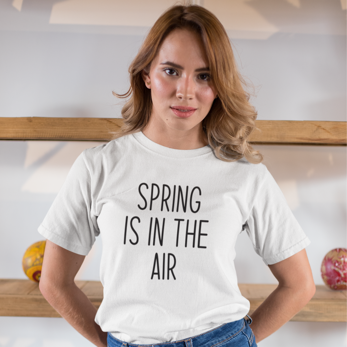 Biała UNISEX koszulka Spring is in the air