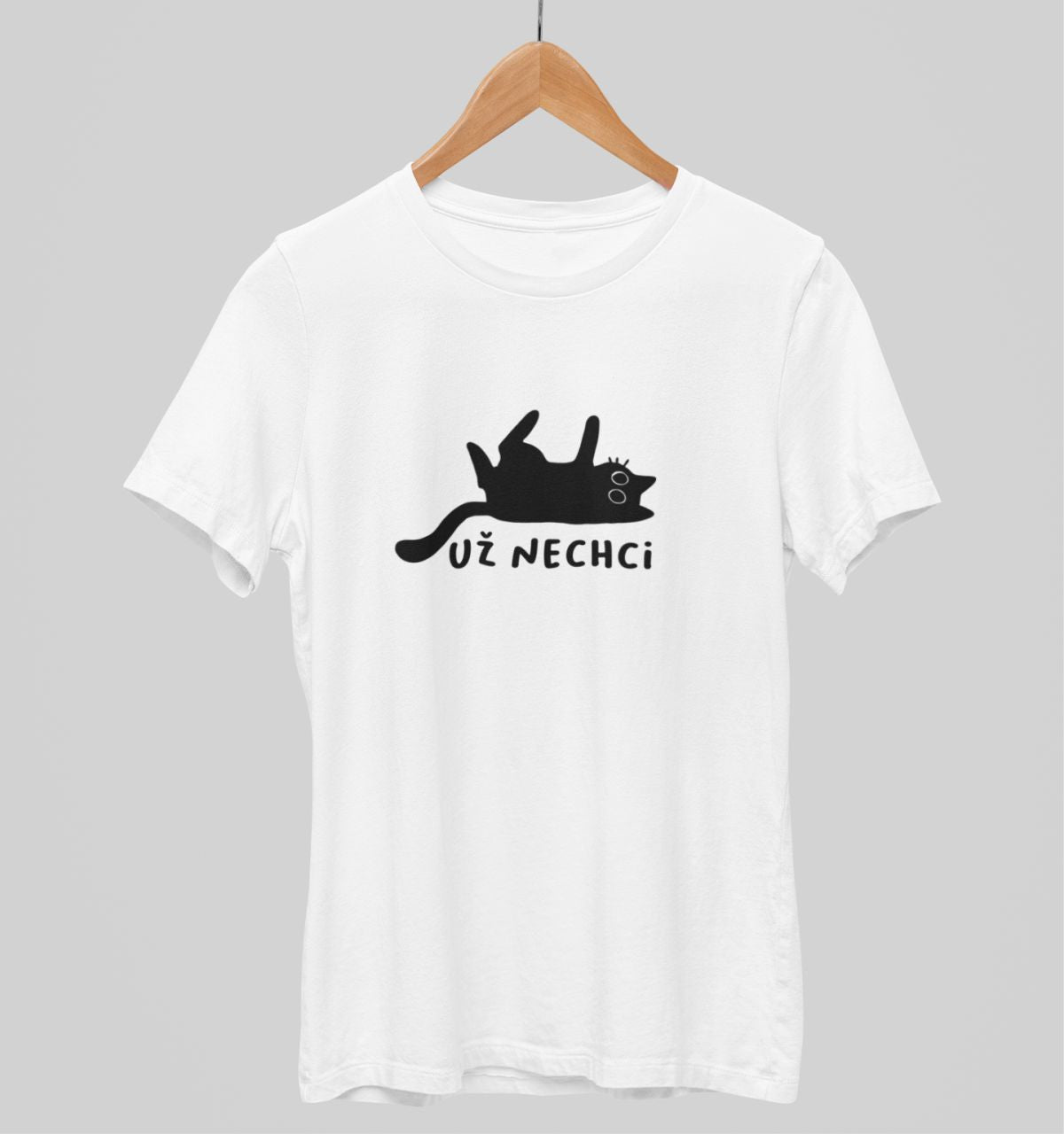 Bílé unisex tričko "Už nechci"