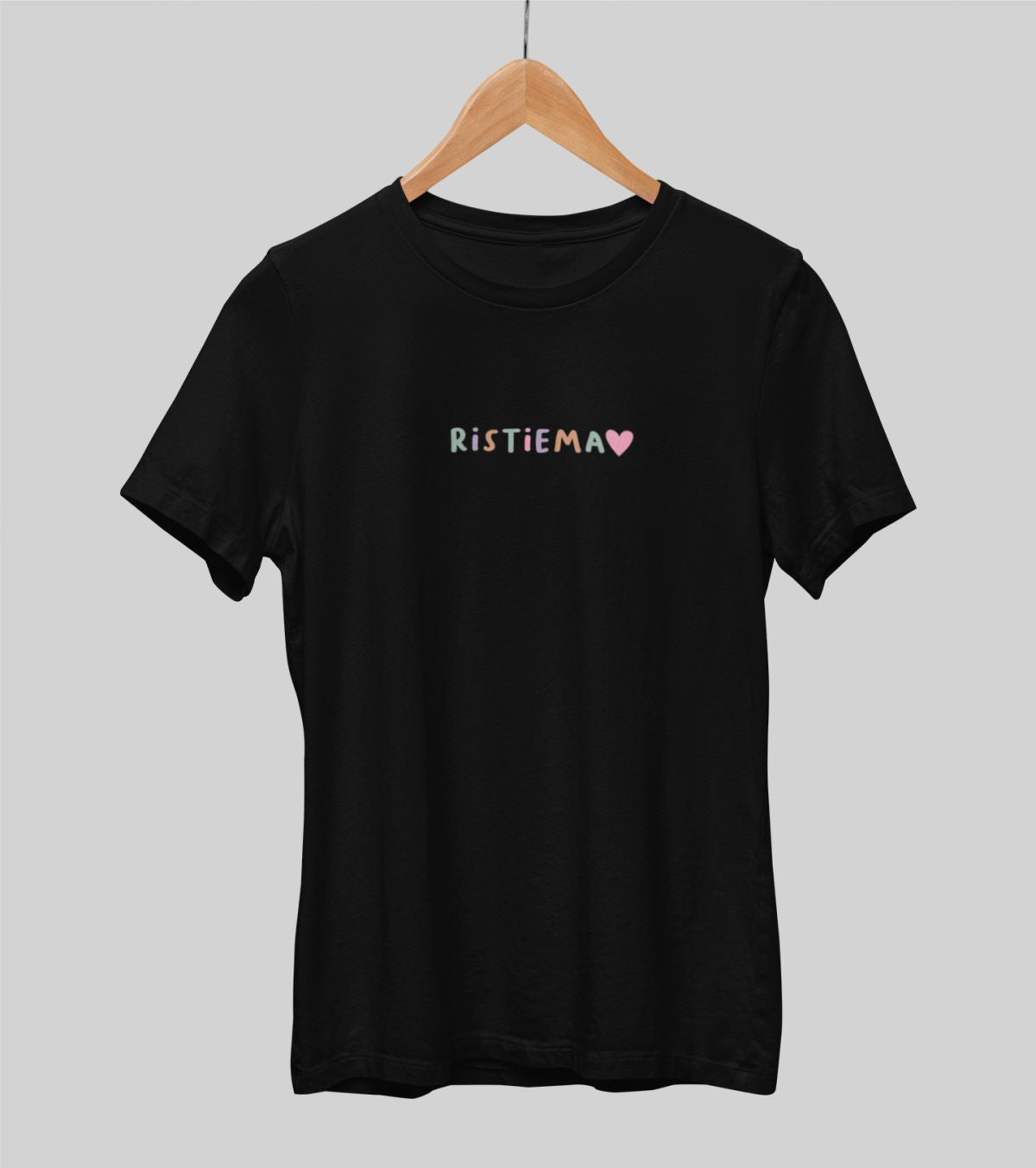 Mustad UNISEX T-särgid "Värviline ristiema"