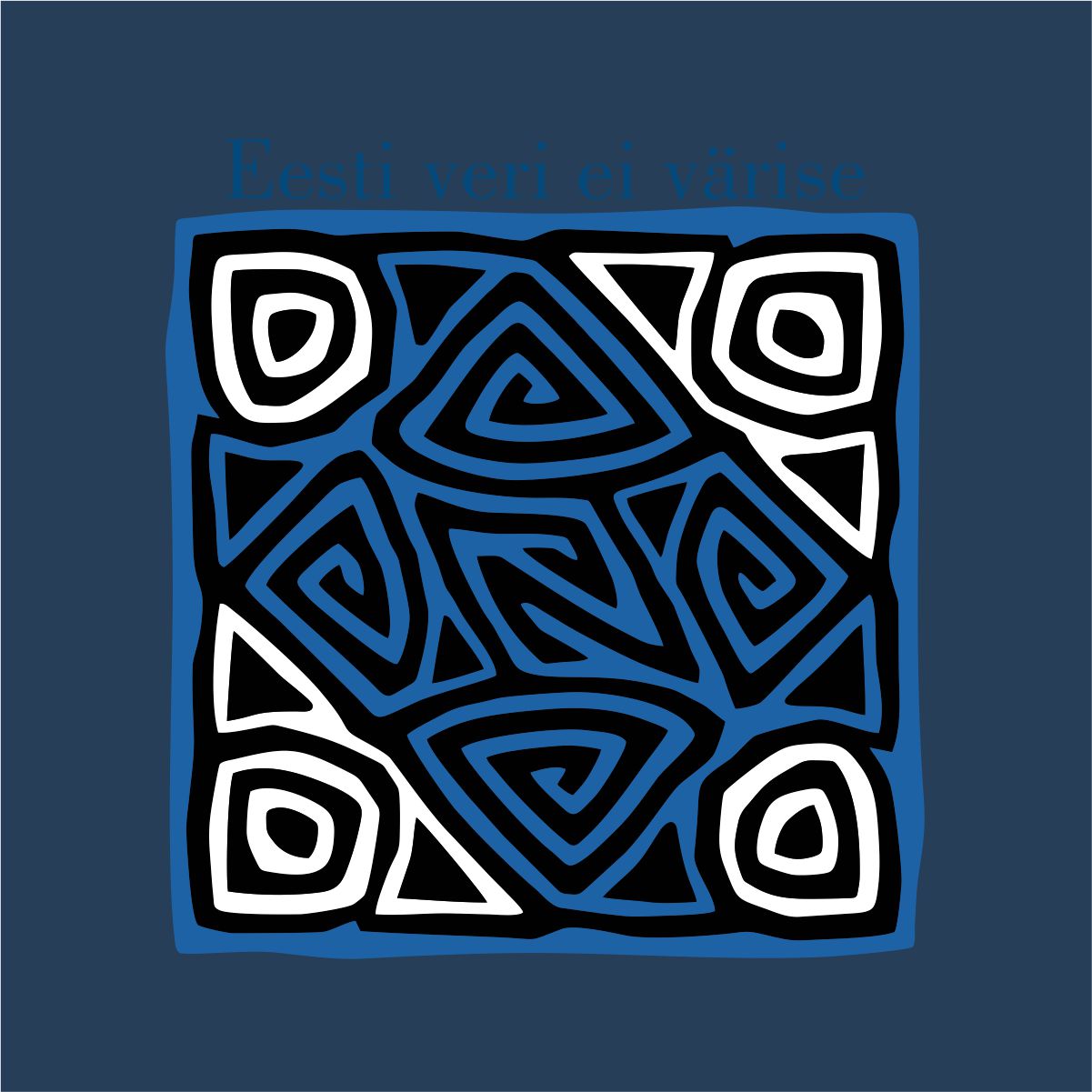 Sinine pusaer ilma kapuutsita "Eesti veri ei värise"