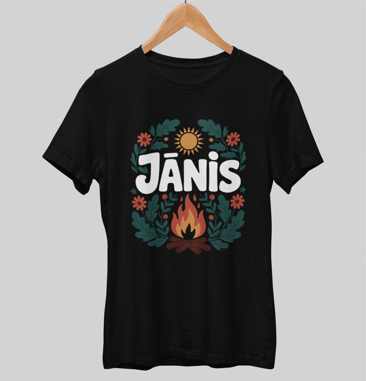 Melni unisex krekli "Jānis"
