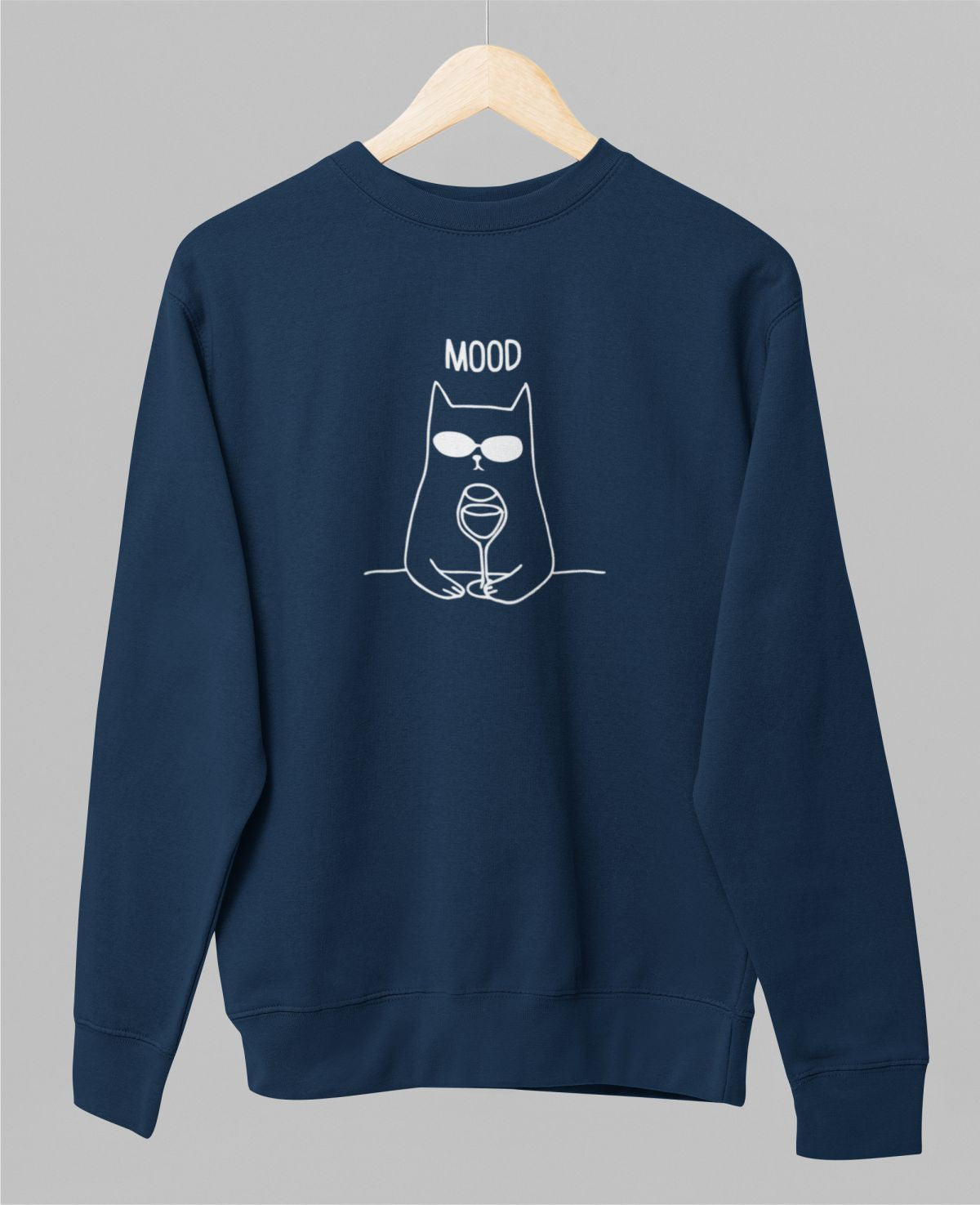 Zils UNISEX džemperis bez kapuces "Mood"