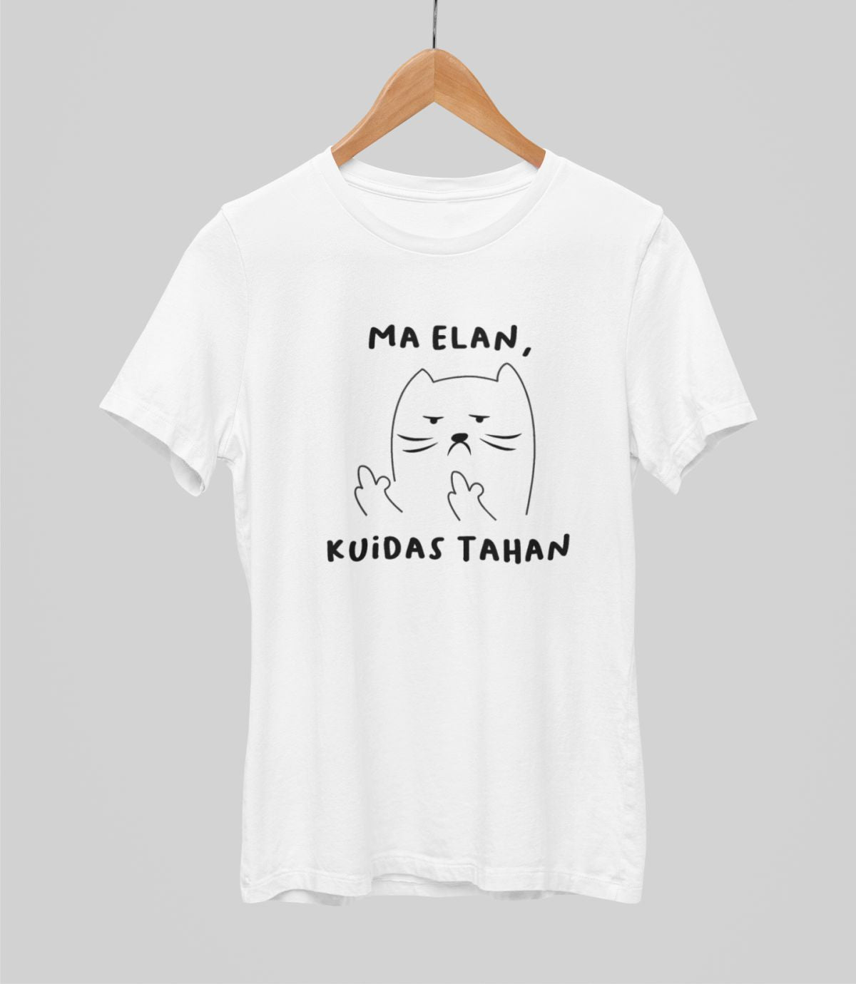 Valged UNISEX T-särgid "Ma elan, kuidas tahan"