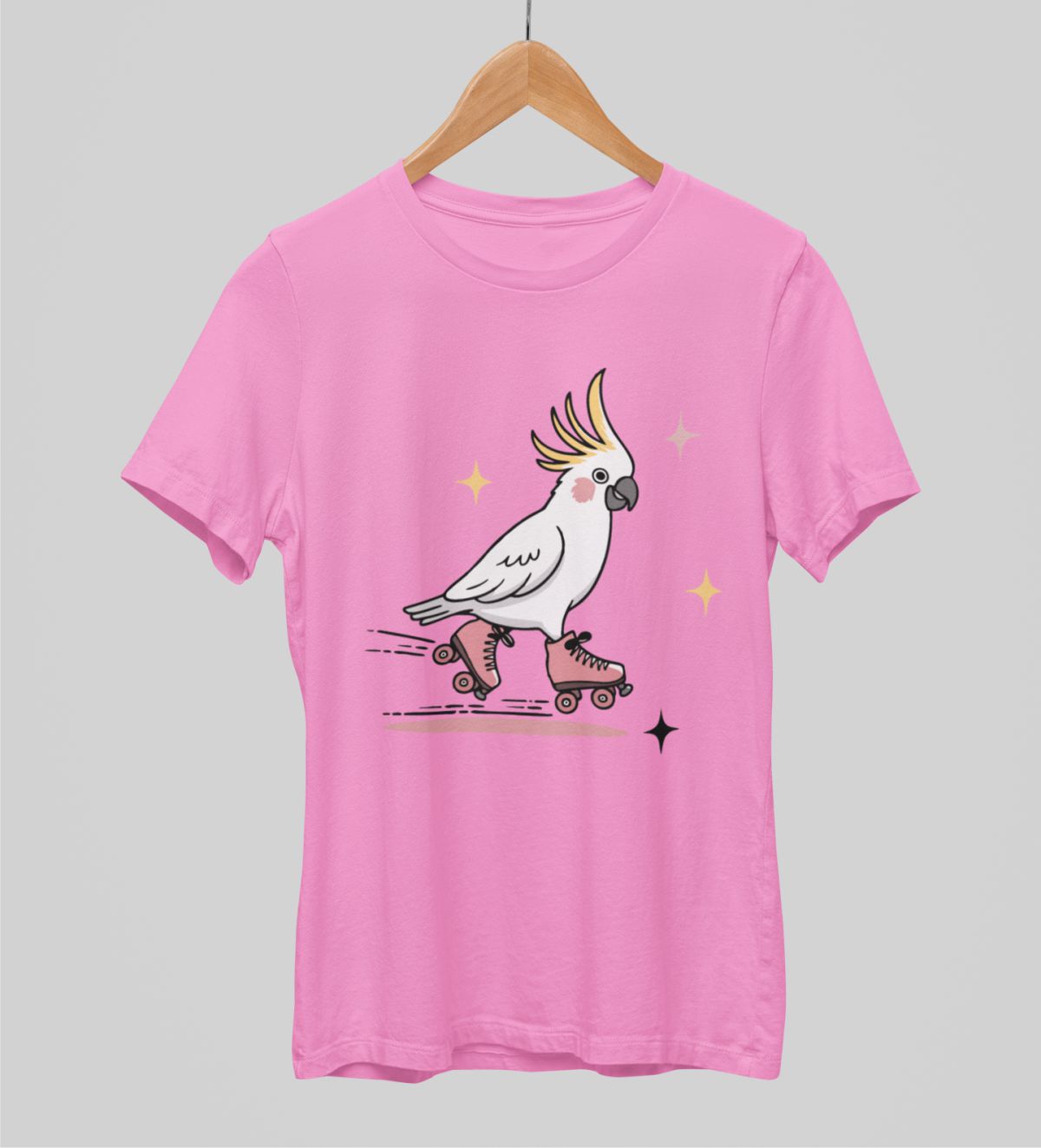 Růžové unisex tričko "Letíme"