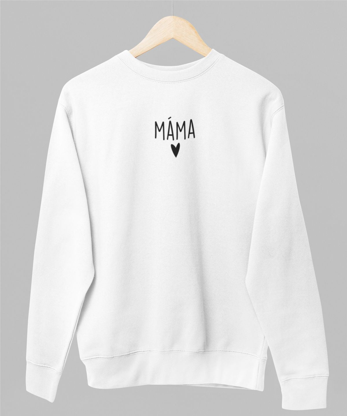 Bílá unisex mikina "Máma"