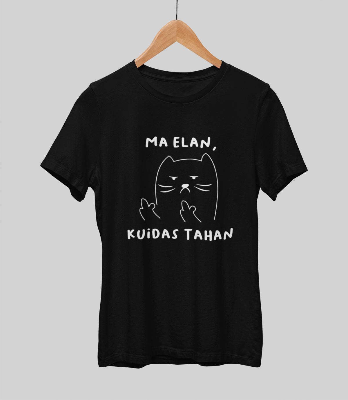 Mustad UNISEX T-särgid "Ma elan, kuidas tahan"