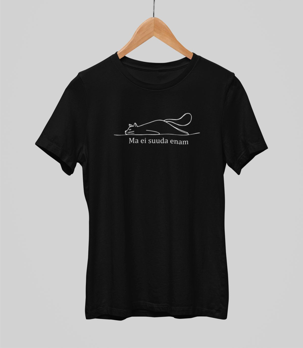 Mustad UNISEX T-särgid "Ma ei suuda enam"