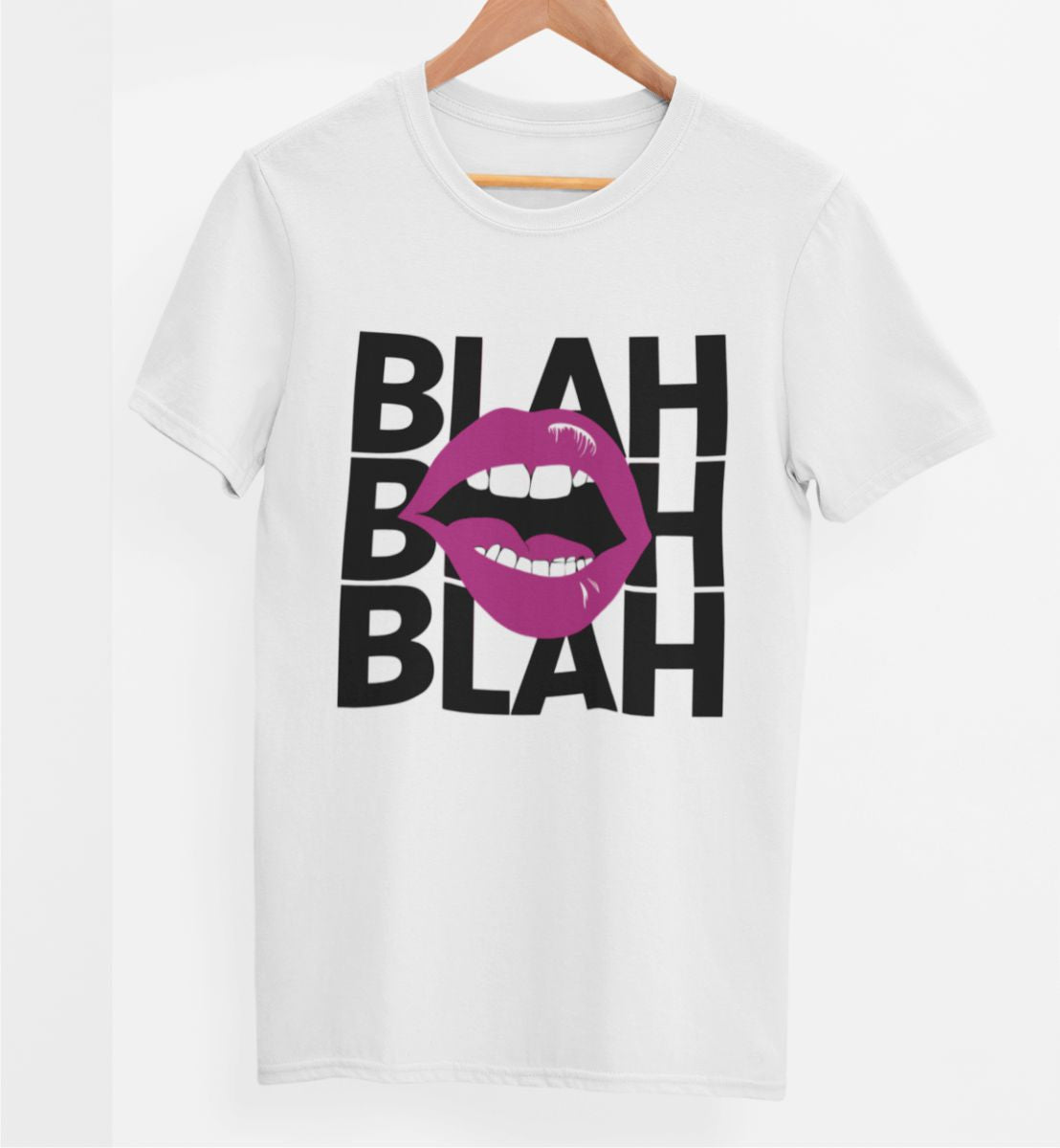 Vit UNISEX T-shirt “Blah”