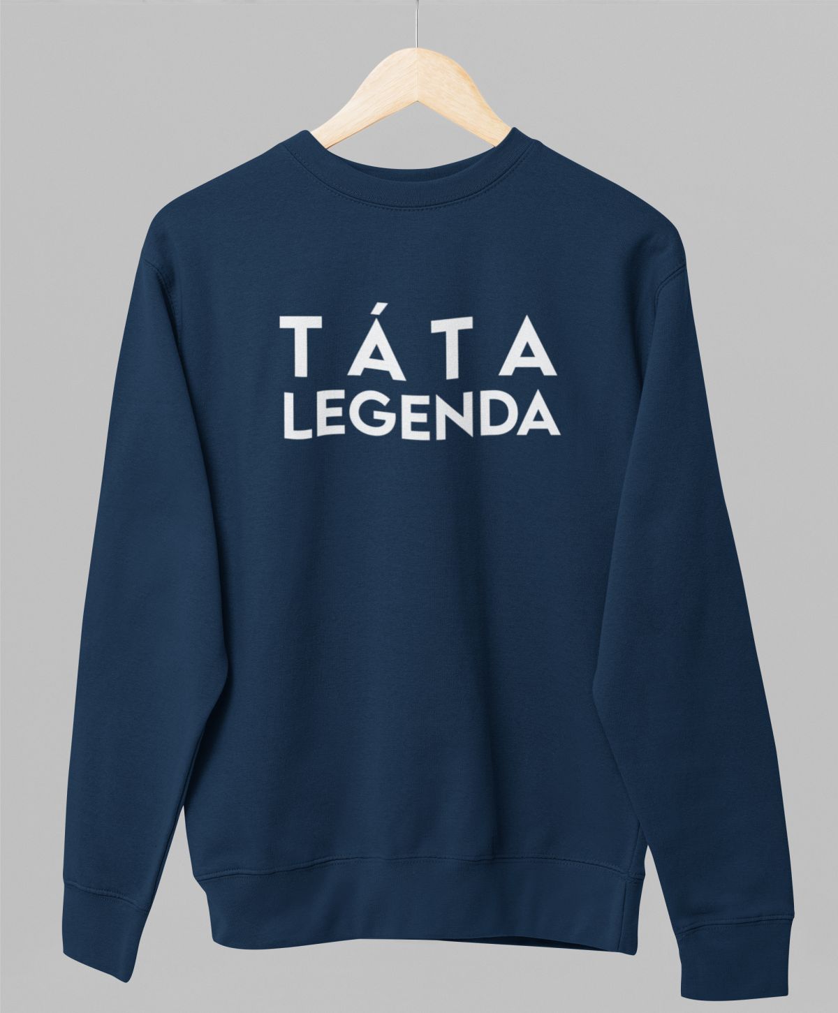 Modrá unisex mikina "Táta legenda"