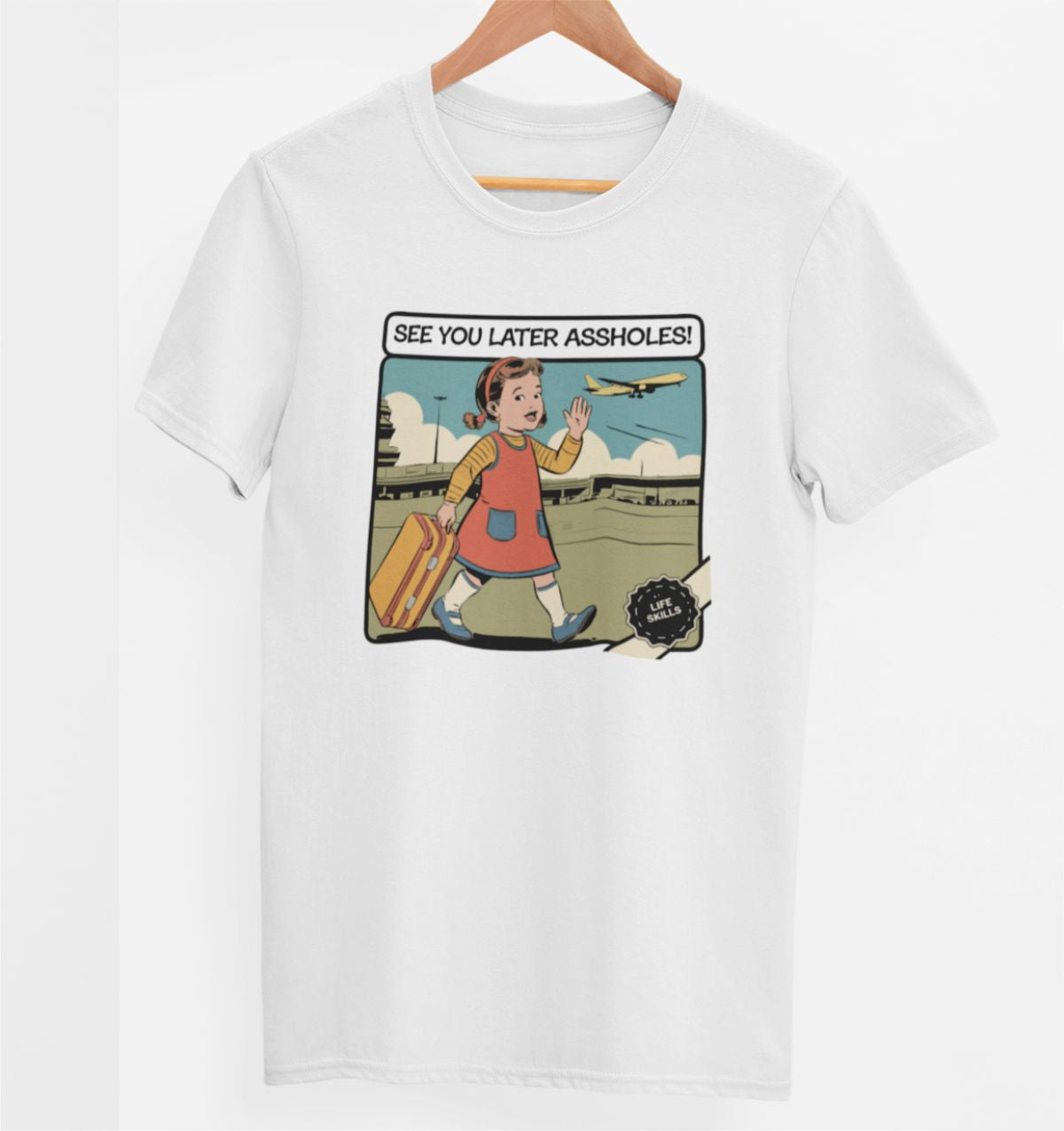 Weißes UNISEX T-Shirt "See you later"