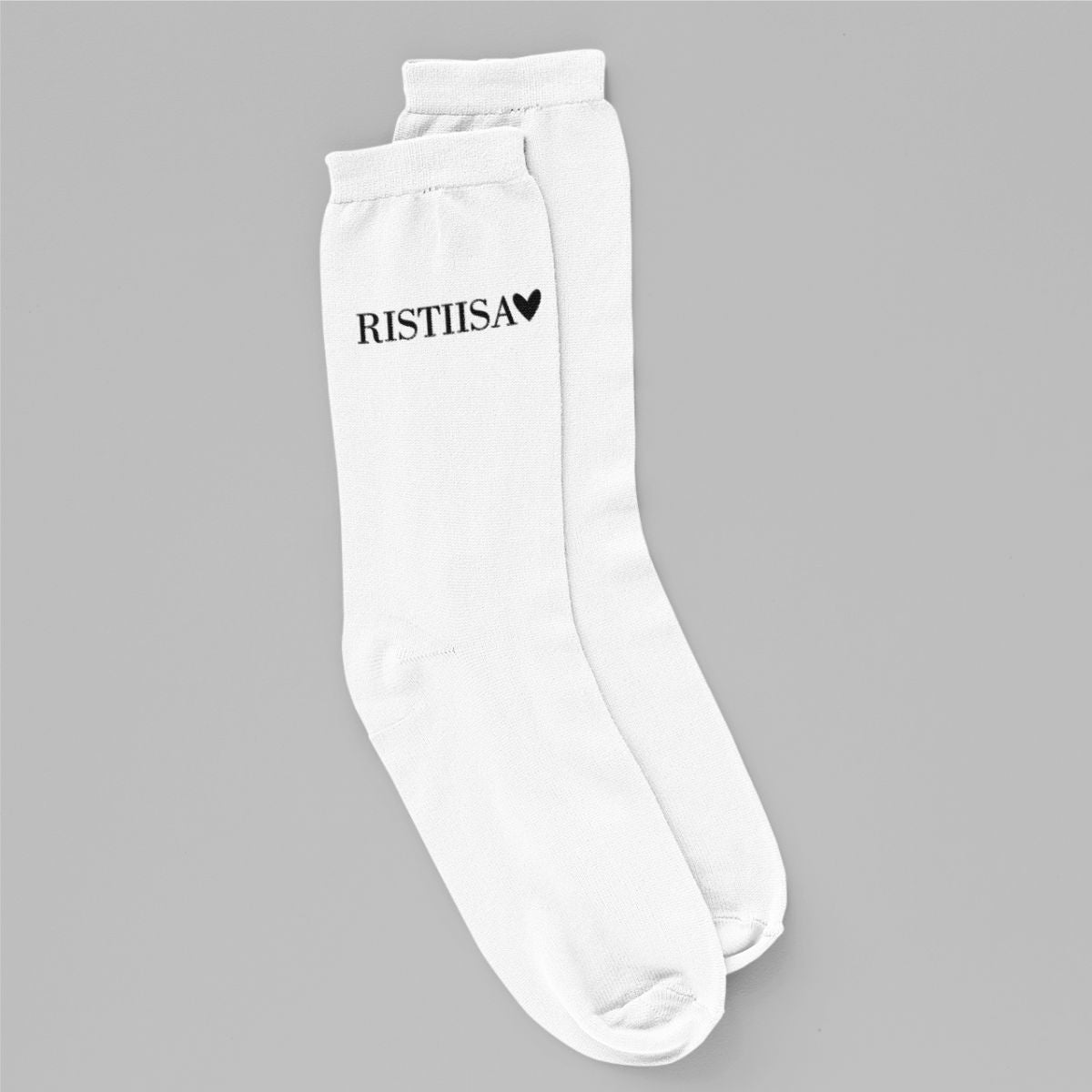 Valged sokid "Minimalistlik ristiisa"