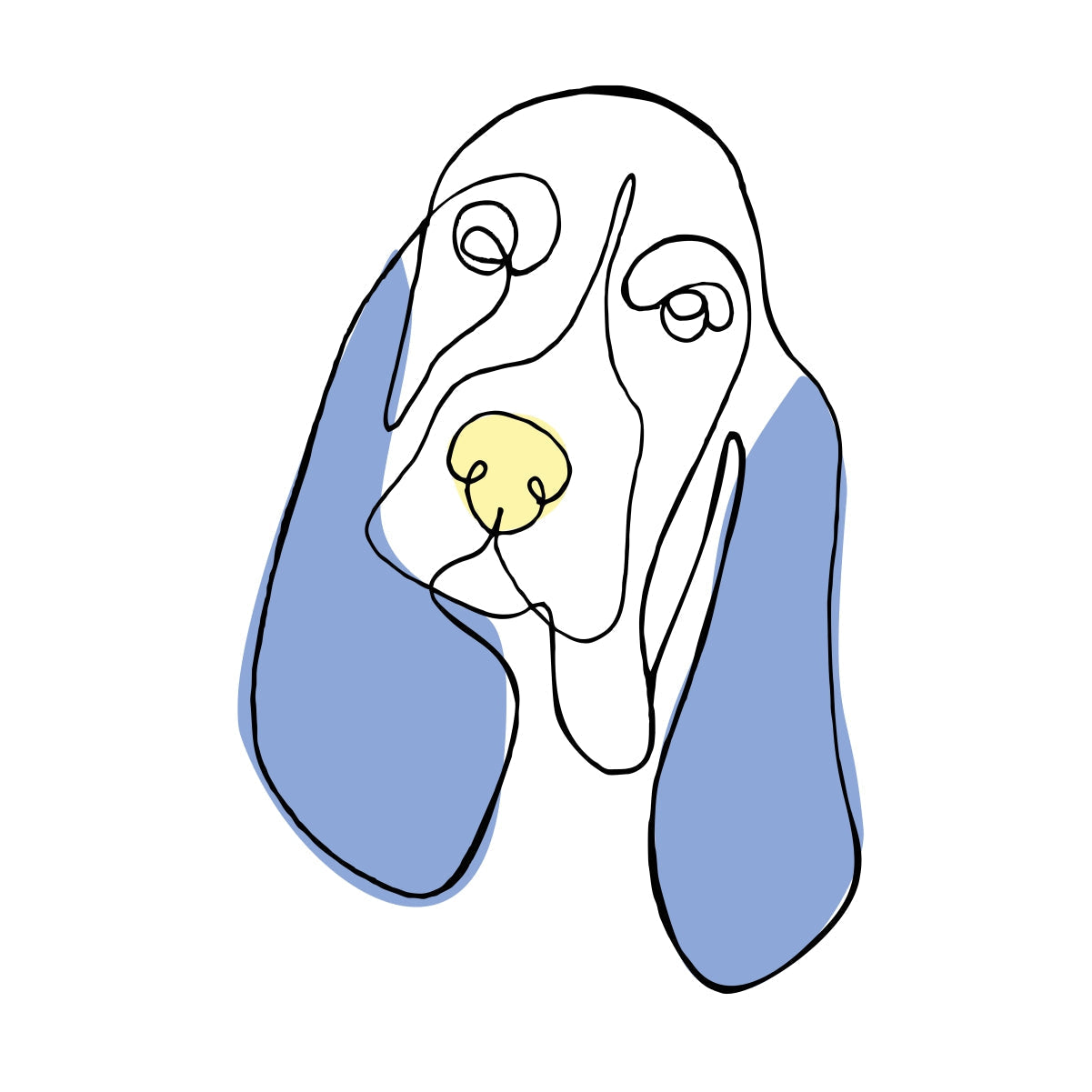 White Unisex T-shirt Nariz fría