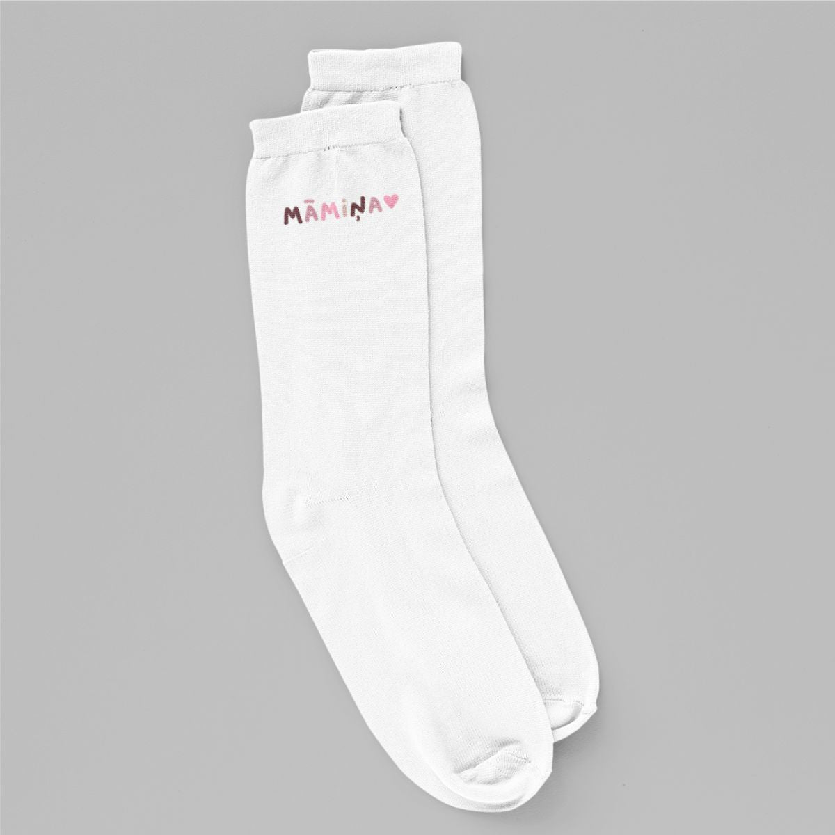Baltas zeķes "Māmiņa"