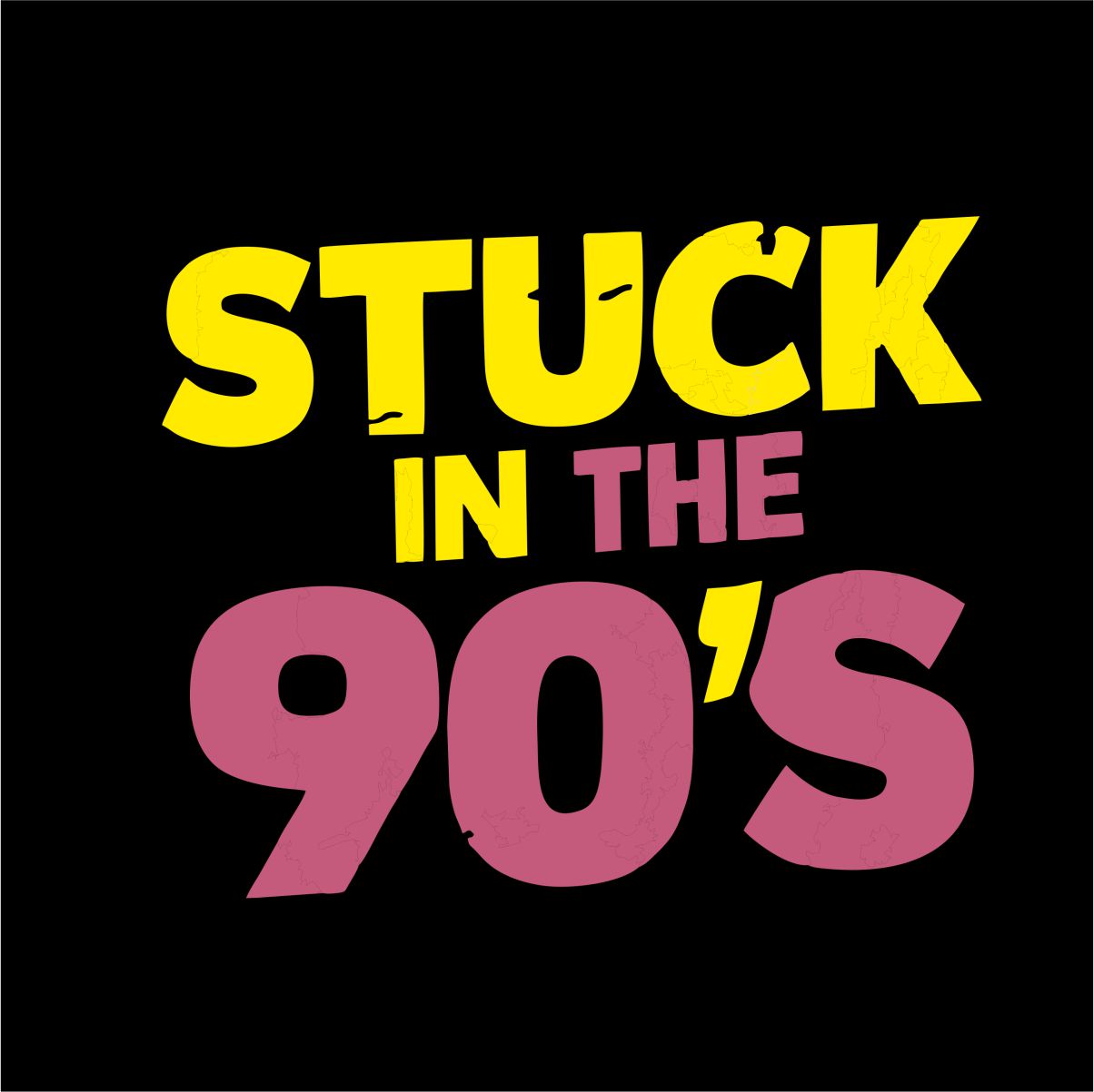 Schwarzer UNISEX Pullover „Stuck in the 90's“