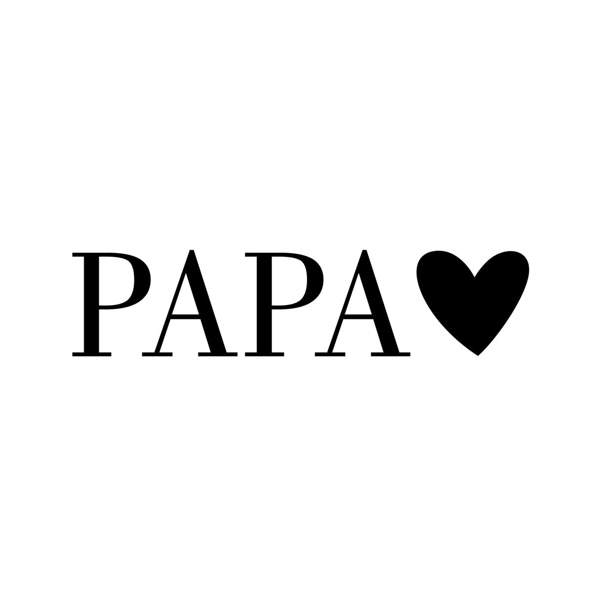 Valge pusaer ilma kapuutsita "Papa südamega"